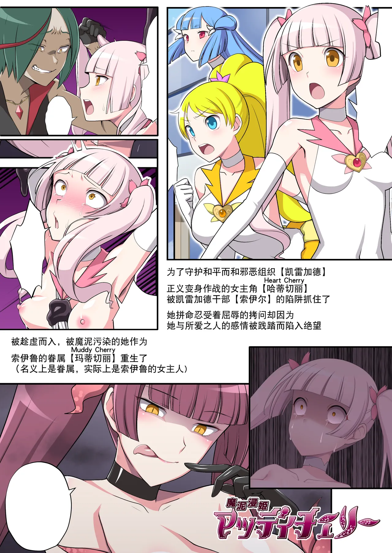 魔泥浸姫玛蒂切丽外传 原·正义魔法少女变成扶她女怪人成为伪娘干部专用的人形肉棒的故事 page 3 full