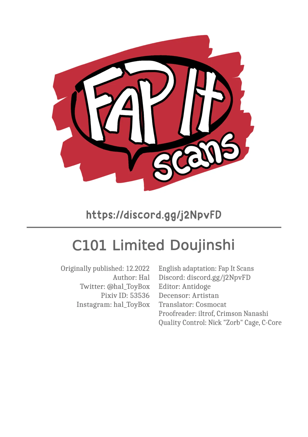 C101 Kaijou Genteibon | C101 Limited Doujinshi page 9 full