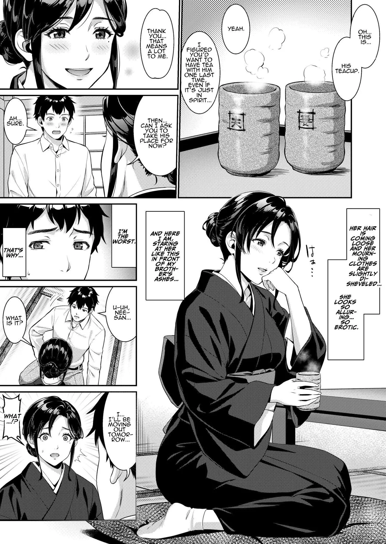 Nee-san, Nani Kite mo Niaimasu ne -Miboujin no Gishi to Ore no Midara na Hibi- | Debaucherous Days With My Widowed Sister-in-law page 4 full