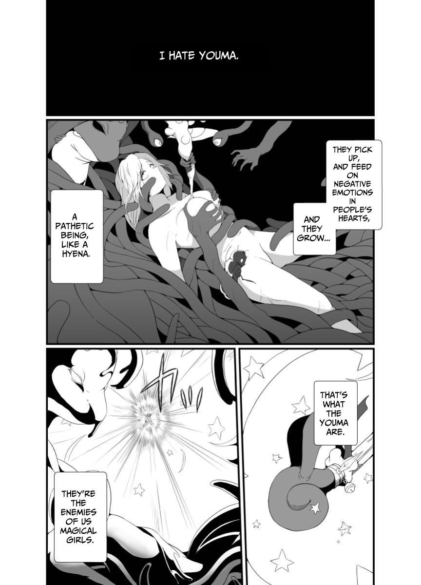 Mesugaki Mahou Shoujo wa Daikkirai na Zako Youma ni Karada o Torikomareta node Kankaku Shadan no Mahou o Tsukatte Asa made Taeru | Magical Girl Caught By A Loathsome Monster Uses Sens... page 2 full