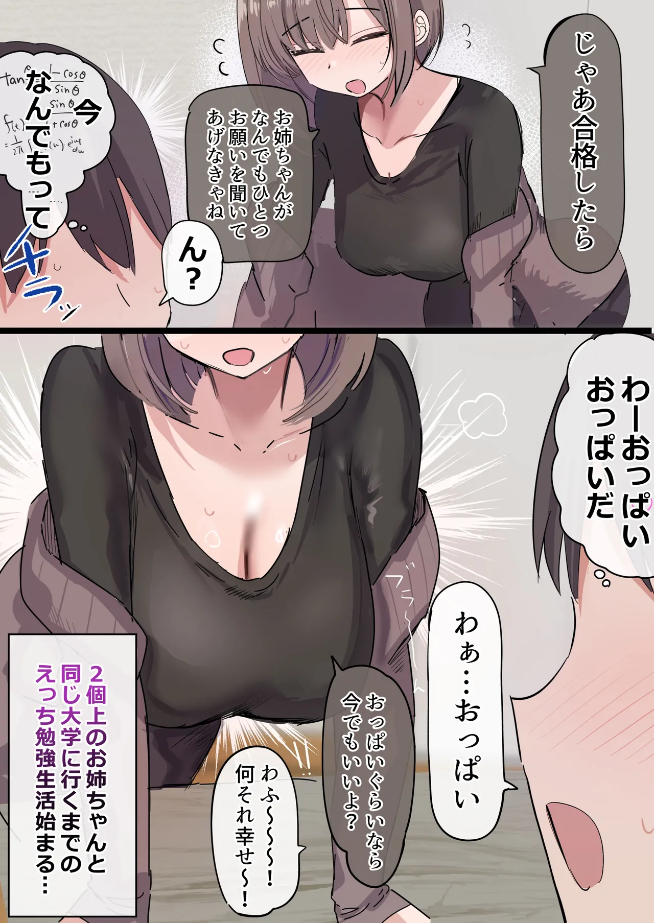 2個上の家庭教師のお姉ちゃんとたくさんえっちする話 page 4 full