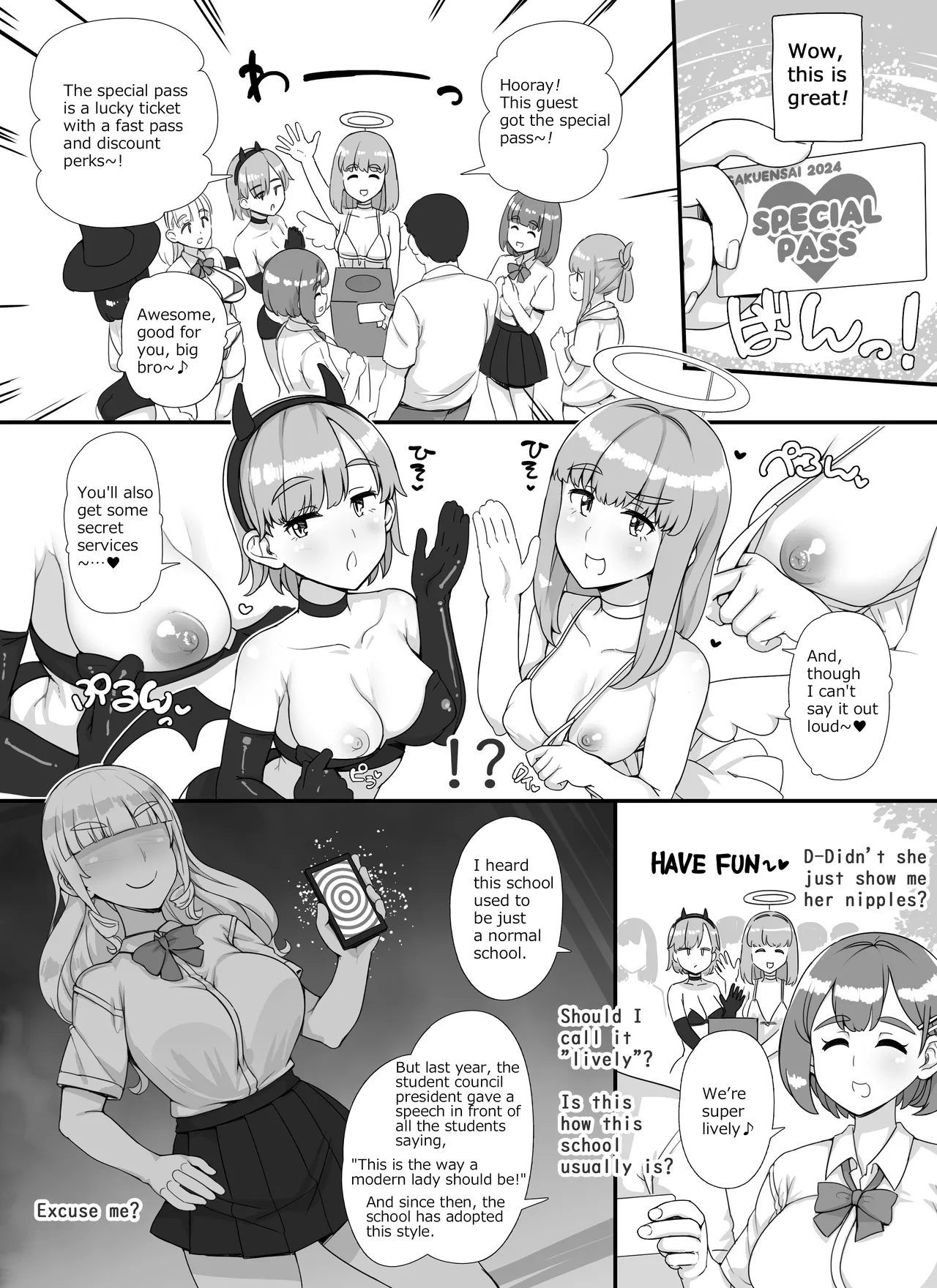 風俗学園祭へようこそ！一日目 | Welcome To The School Brothel Festival! 1st Day page 7 full