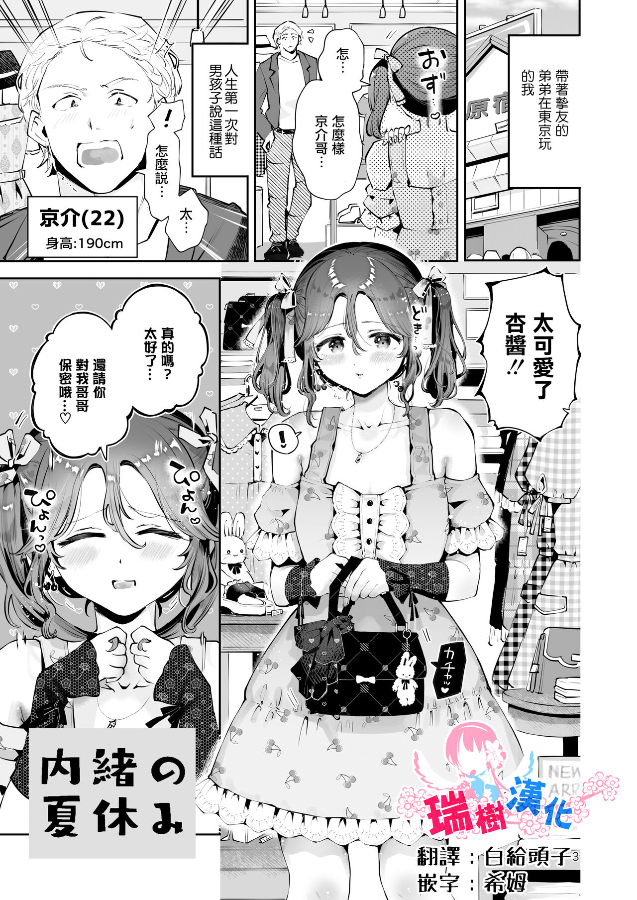 Naisho no Natsuyasumi page 1 full