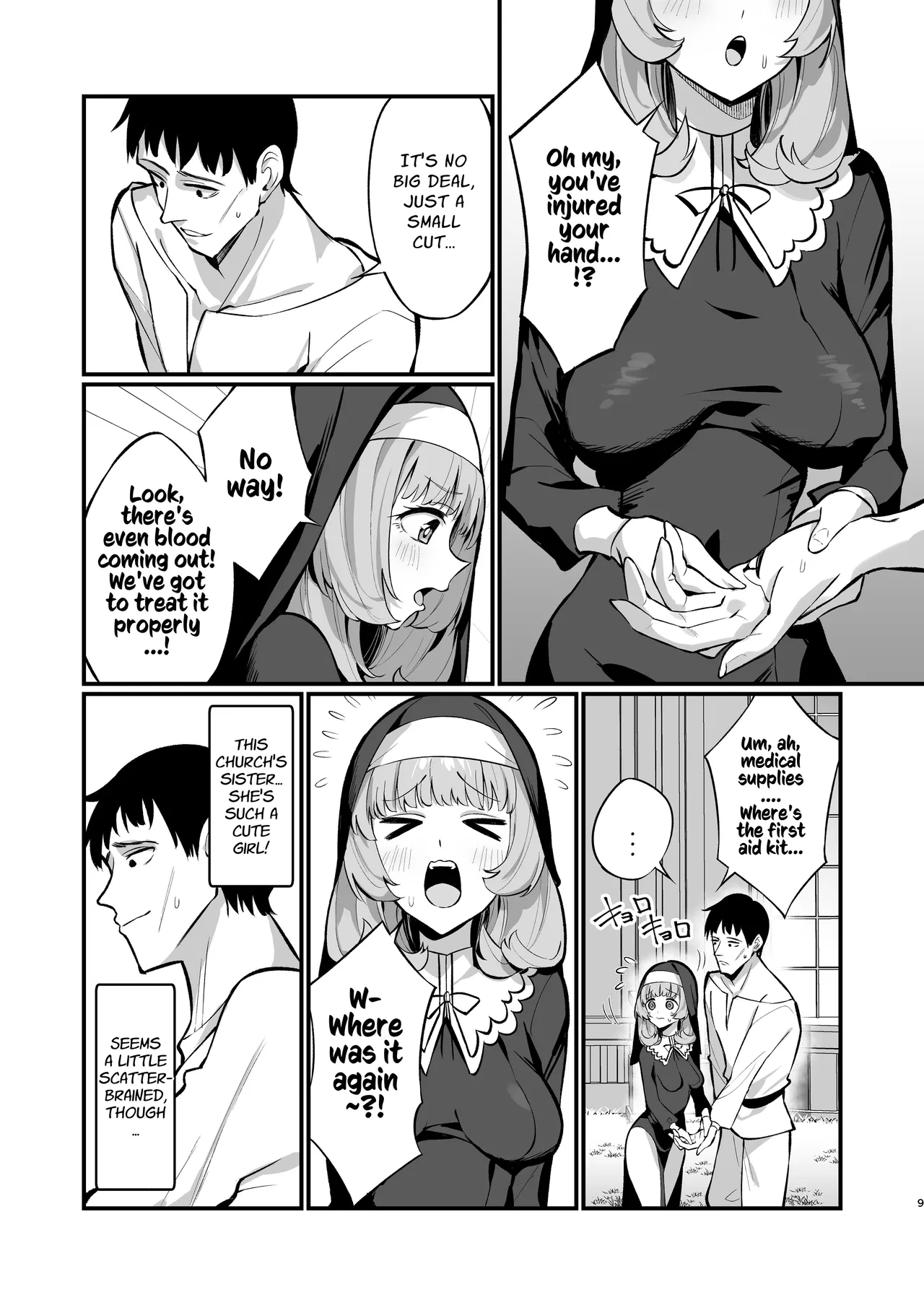 Sister Kanzen Haiboku. ~Muchi na Sister ga honnou de Hatsujo Koubi Surumade~ | A Sister's Absolute Defeat: Until an Innocent Nun Enters Heat and Indulges in Passionate Mating Sex page 9 full