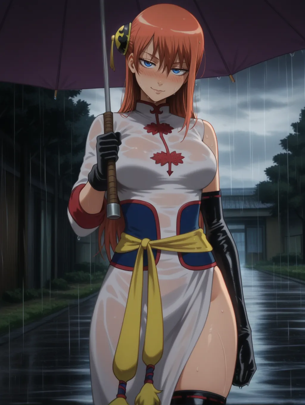 Kagura | Gintama 🌧️🌂 waifuinvoker ai generated page 1 full
