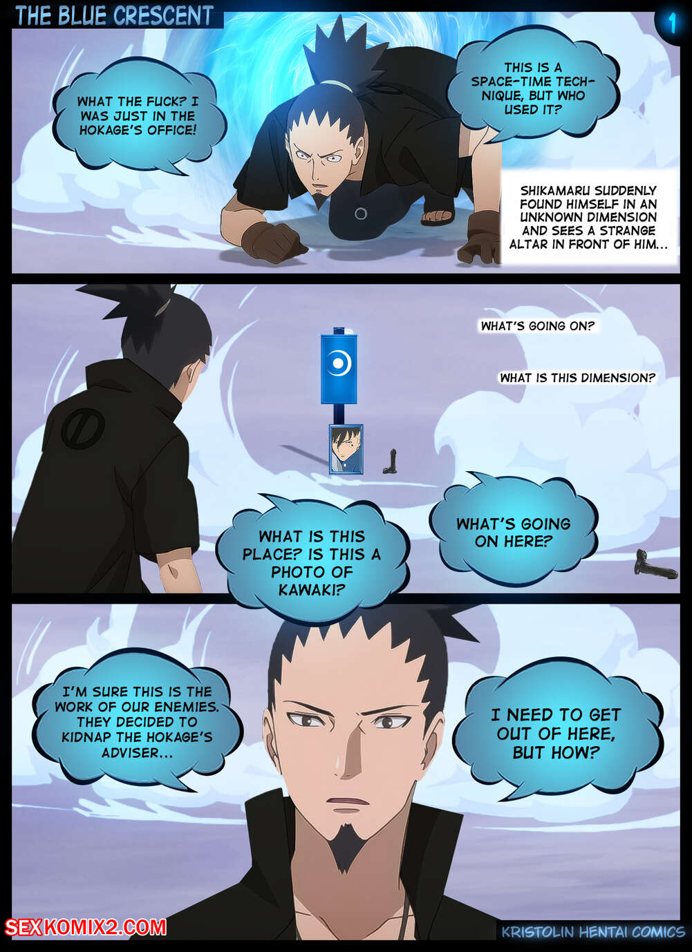Naruto. The Blue Crescent. KristoLin for sexkomix2.com page 2 full