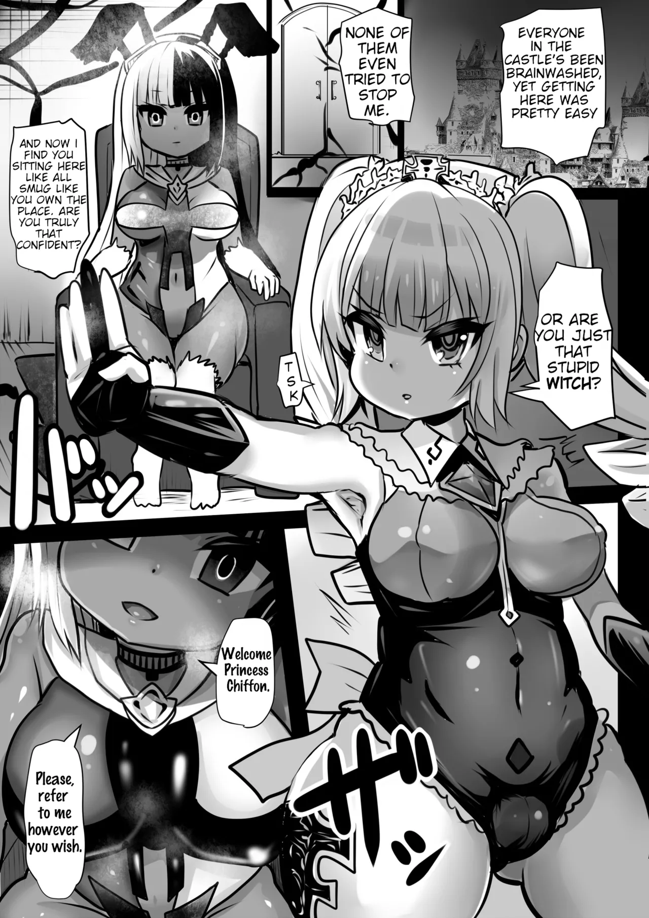 Sennou Juurin Sareshi Juusha to Henbou Seshi Matanomi Hime ~Mogu Mogu Chiffon Hime~ |  The Brainwashed Servant and the Transformed Princess ~Munch Munch Princess Chiffon~ page 3 full