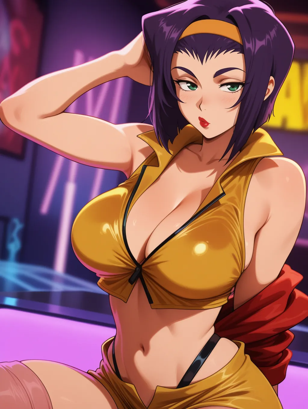 Faye Valentine | Cowboy Bebop 🍸🪩 waifuinvoker ai generated page 1 full