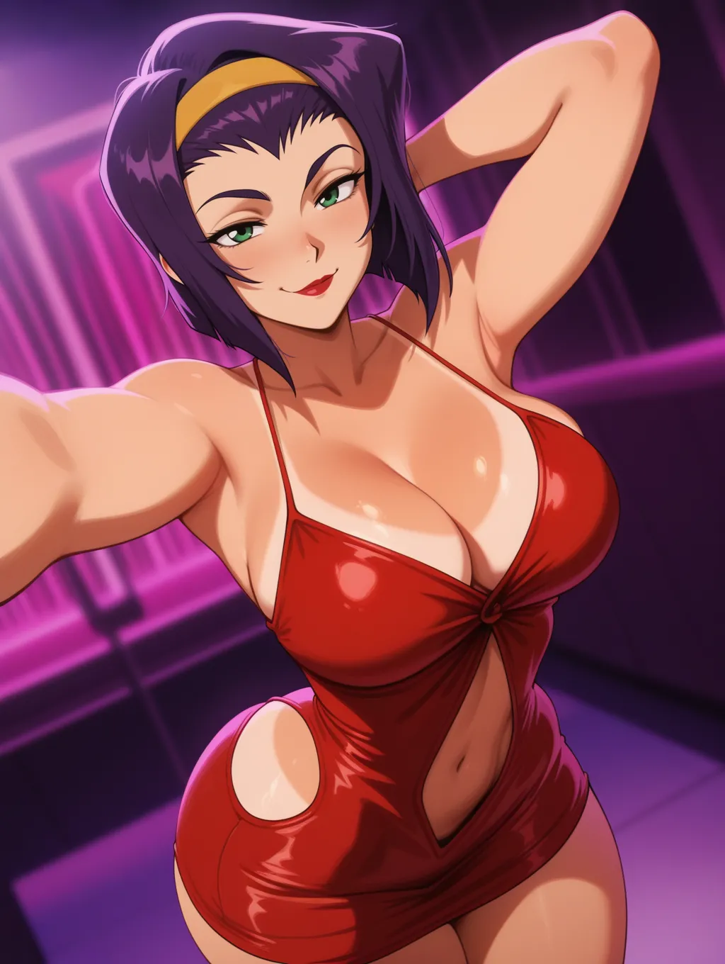 Faye Valentine | Cowboy Bebop 🍸🪩 waifuinvoker ai generated page 7 full