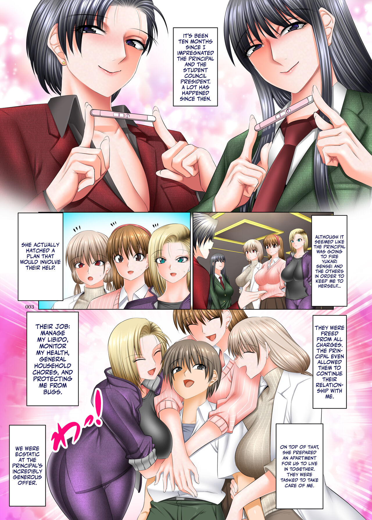 Kaientai (Shuten Douji)] Boku Igai Inpo no Sekai Harem Dousei Seikatsu Hen | A World Where All Men But Me Are Impotent  - Harem Edition [English] Hentai - Raw  176