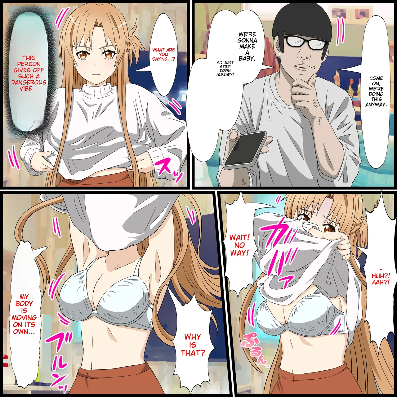 Anime Chara to Sex Dekiru Appli 14, Asuna Hen page 5 full