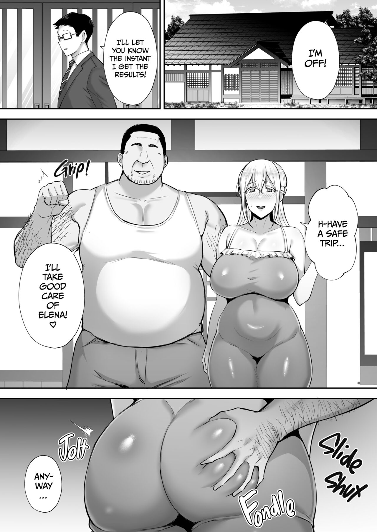 Cuckolded Busty Blonde Wife Elena [Gagarin Kichi] (Netorareta Bakunyuu Blonde Zuma Elena) [English] Hentai - Raw  42