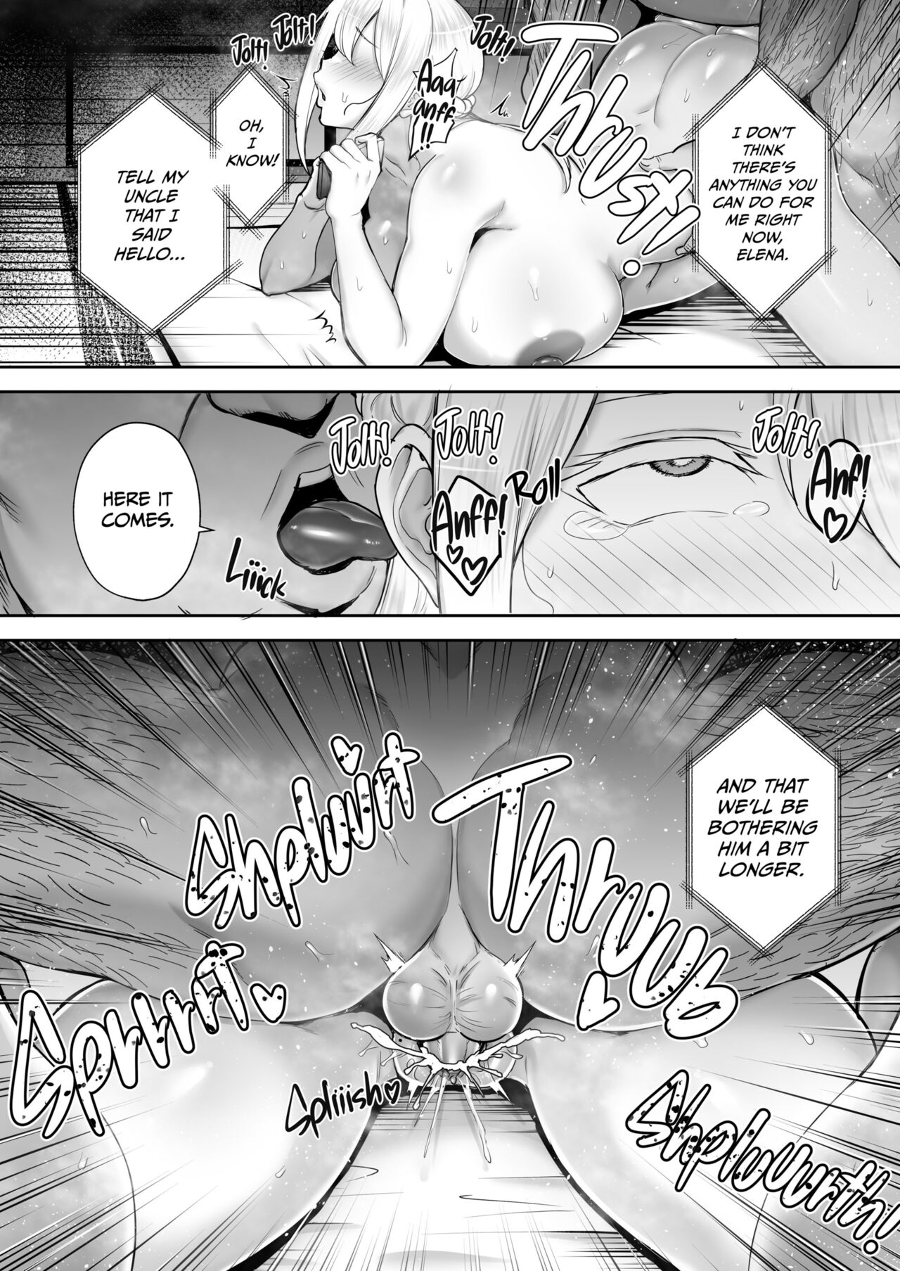 Cuckolded Busty Blonde Wife Elena [Gagarin Kichi] (Netorareta Bakunyuu Blonde Zuma Elena) [English] Hentai - Raw  67