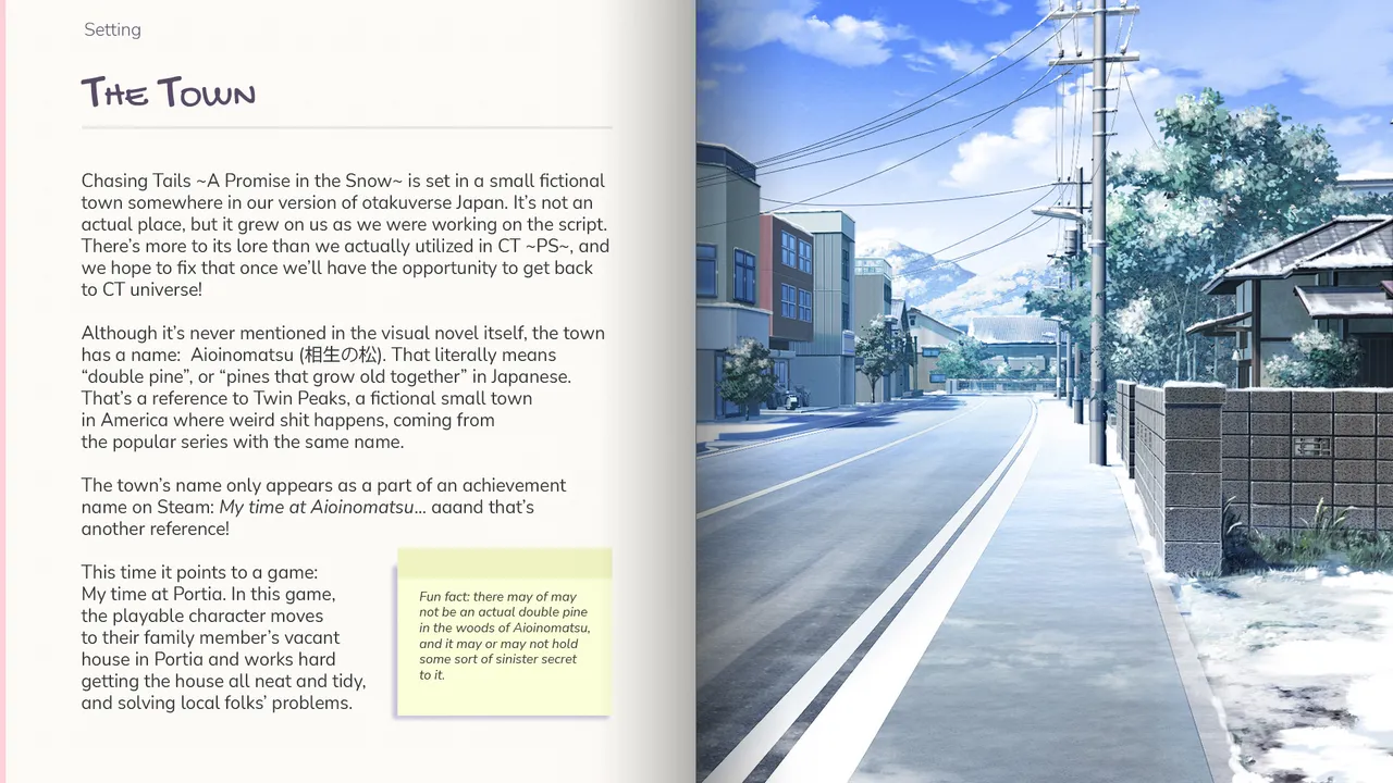 Chasing Tails: A Promise in the Snow Artbook page 4 full