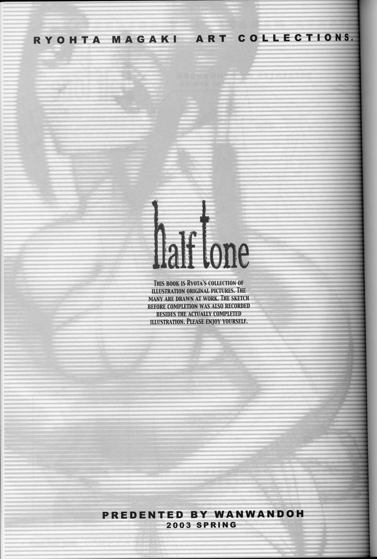 Ryohta Magaki Art collections. half tone page 3 full