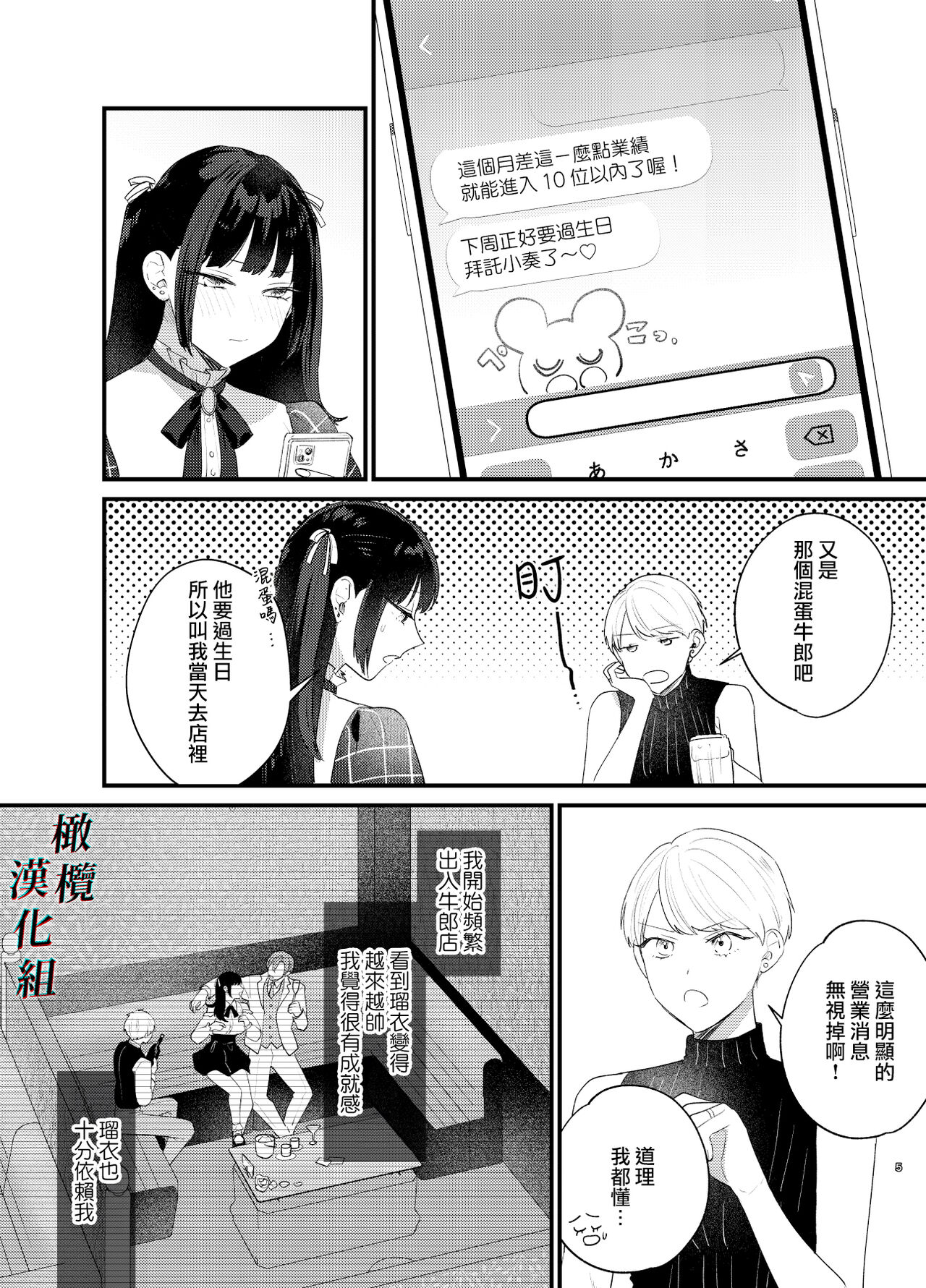 Kuzu Host-kun Mesu Ochi ~Tsugou no Ii Onna ga Tantou o Otosu made~ | 人渣牛郎雌堕～千依百顺的女子调教牛郎至雌堕～ page 6 full