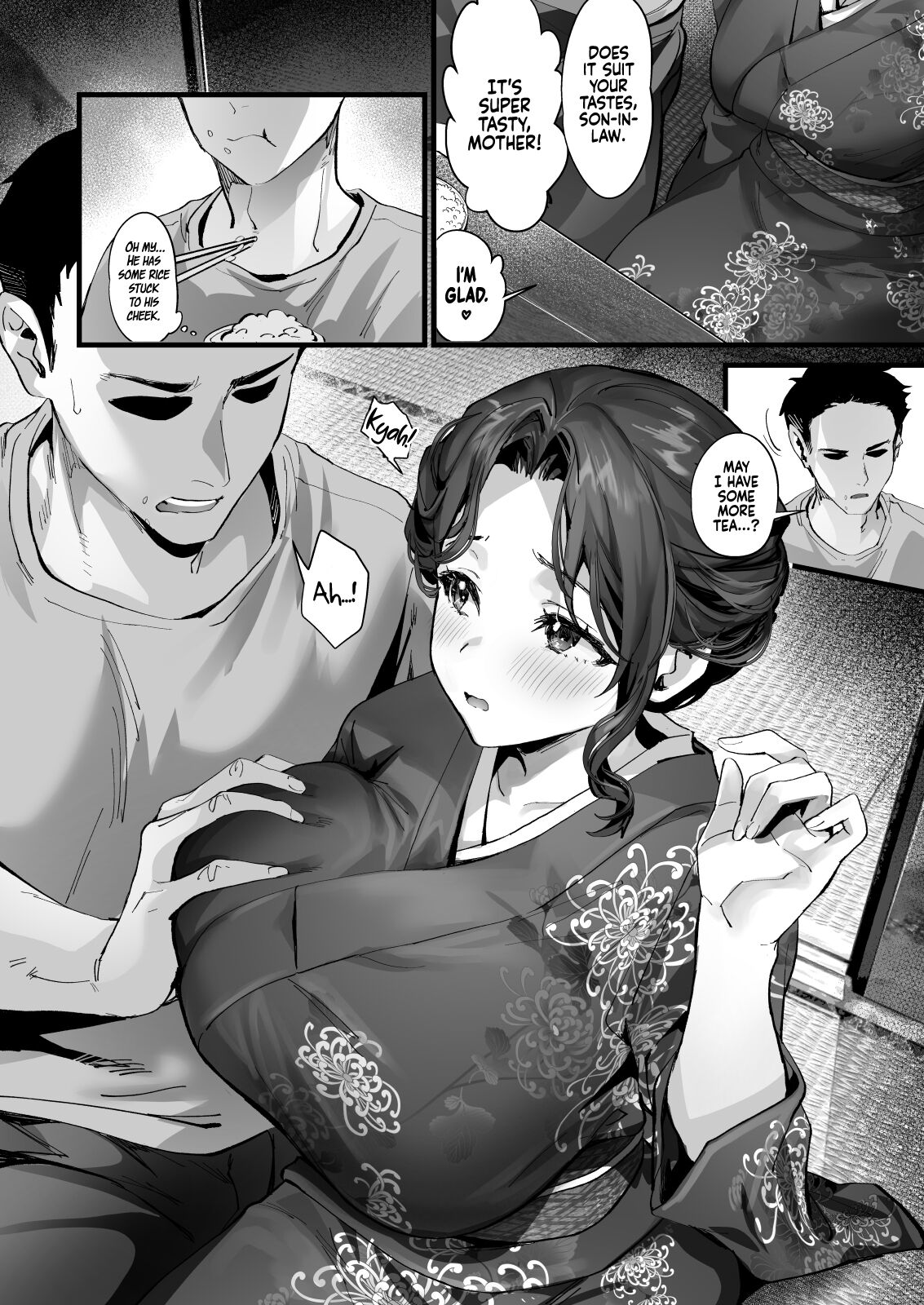 [sagejoh (sage joh)] Hiyakeato no Musume to Fuufu ni natta Sono Yoru, Gibo mo Ukkari Haramasete shimau Natsu | After Marrying her tanned Daughter, I accidentally got my Mother-in-law Pregnant one Summer Night [English] [Coffedrug] [Digital] Hentai - Raw  25