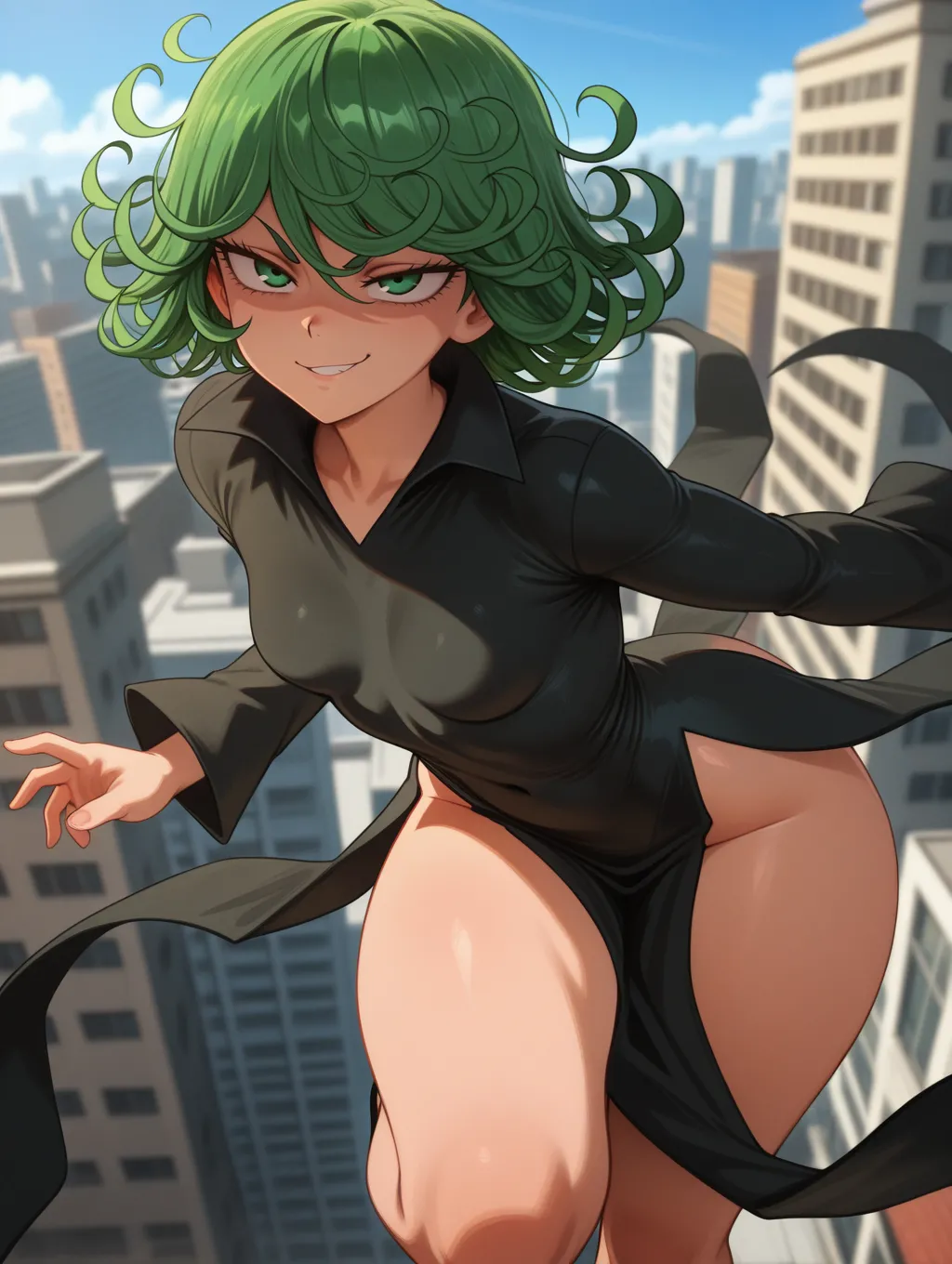 Tatsumaki | One-Punch Man  waifuinvoker ai generated page 3 full