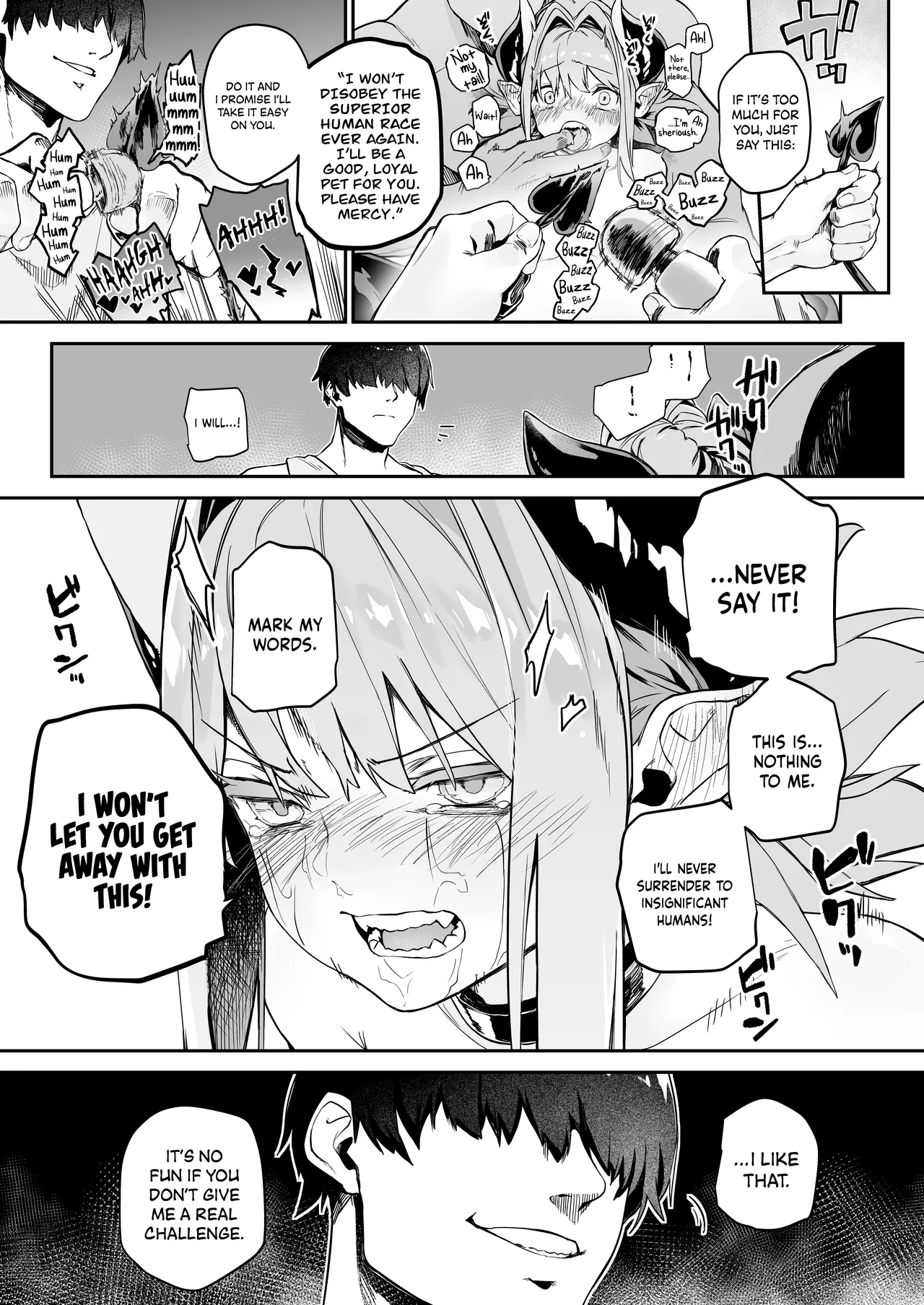 Miryou Keikaku -Loli Succubus wa Chinpo nanka ni Makemasen!- | Charming plan! - the succubus brat won't lose to a dick!- page 10 full