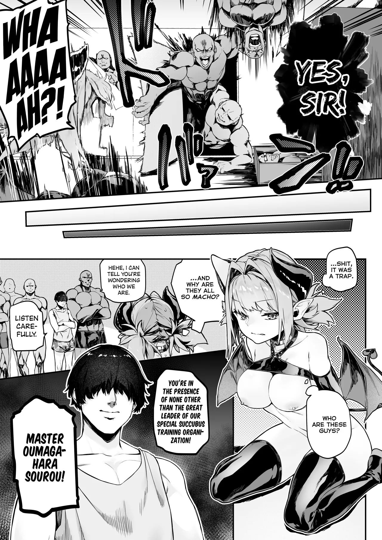 Miryou Keikaku -Loli Succubus wa Chinpo nanka ni Makemasen!- | Charming plan! - the succubus brat won't lose to a dick!- page 4 full