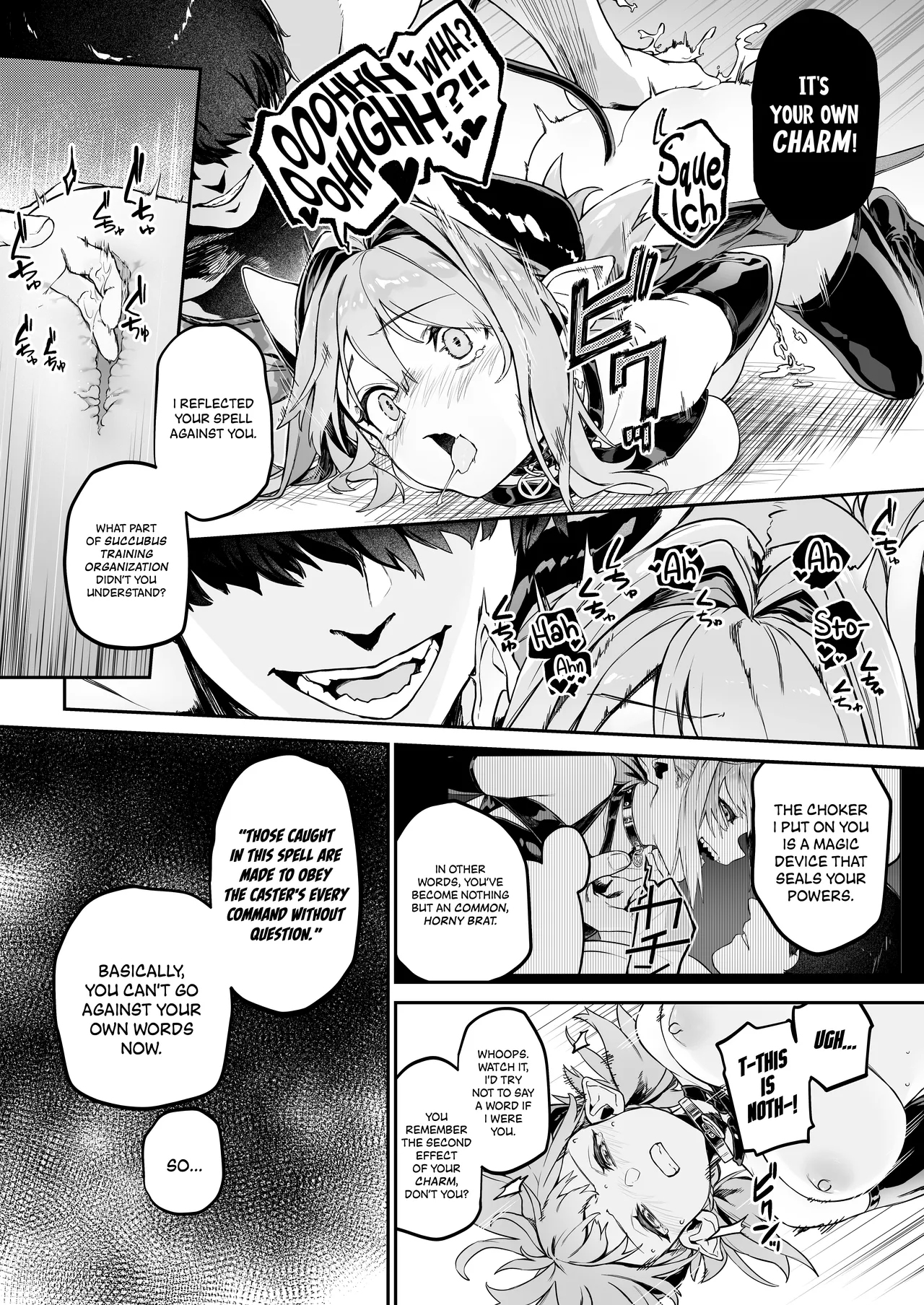 Miryou Keikaku -Loli Succubus wa Chinpo nanka ni Makemasen!- | Charming plan! - the succubus brat won't lose to a dick!- page 7 full