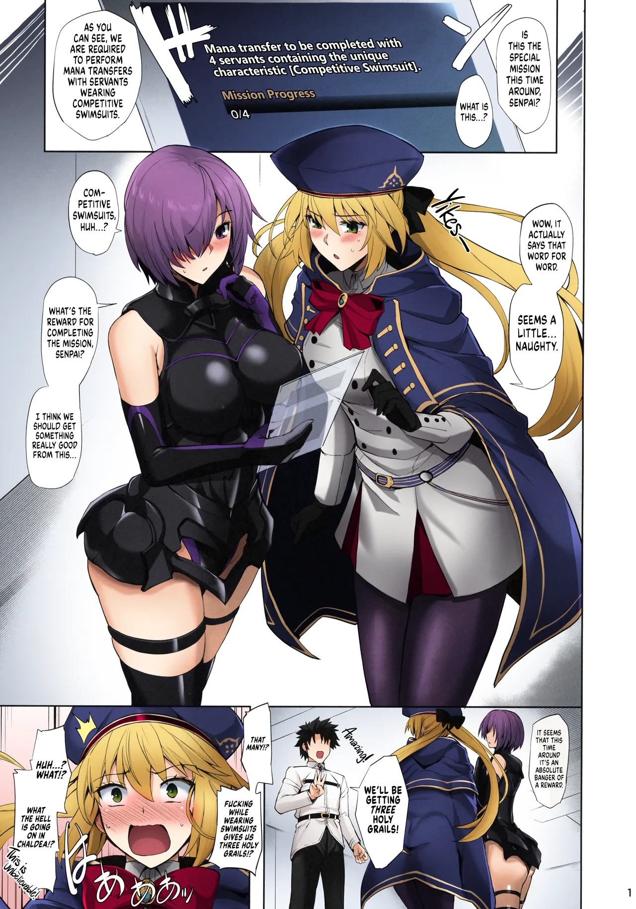 Kyouei Tokusei no Servant to 2 | Servants With The Swimsuit Trait 2 page 3 full