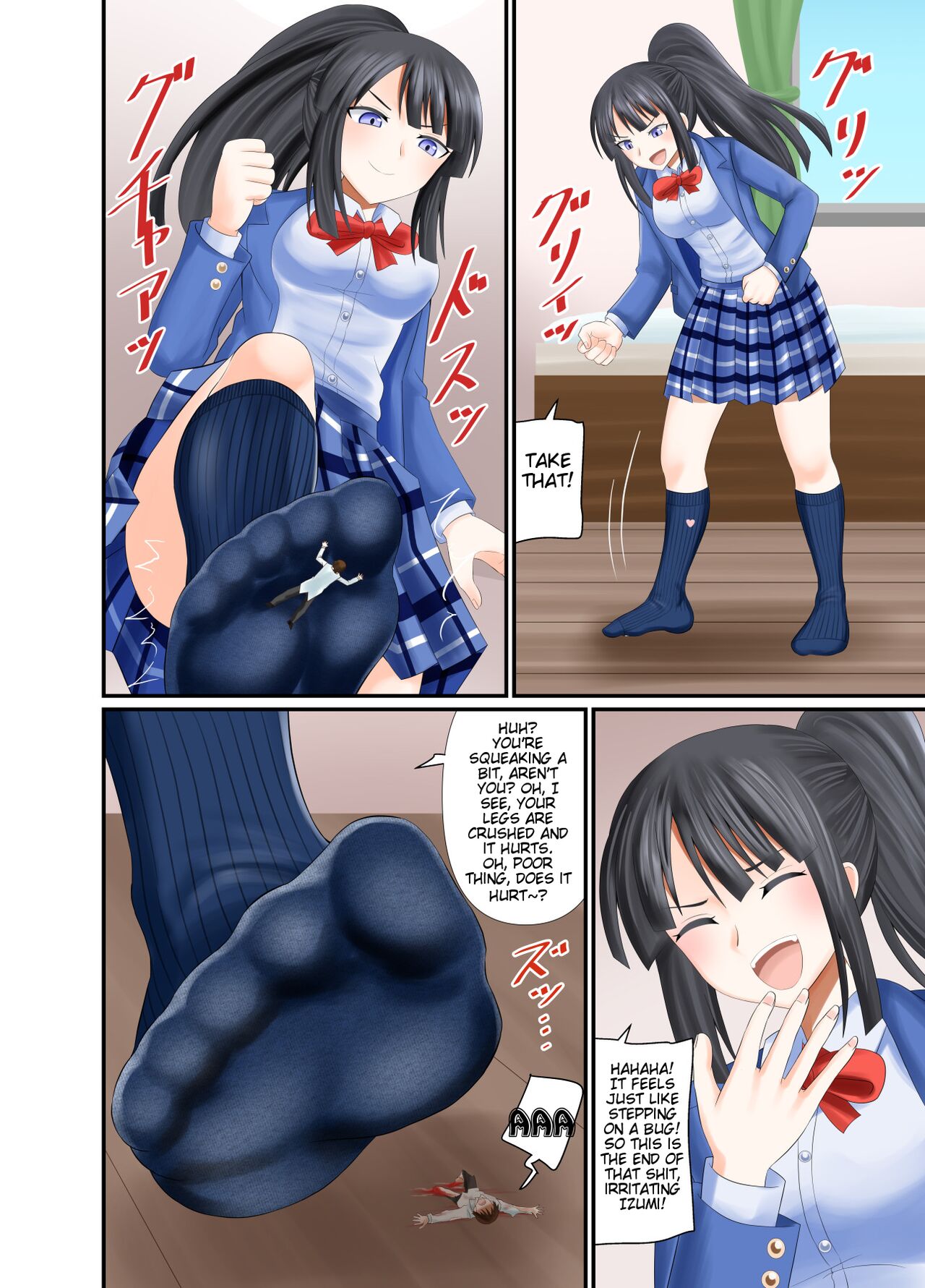 Crushed by navy blue socks page 6 full