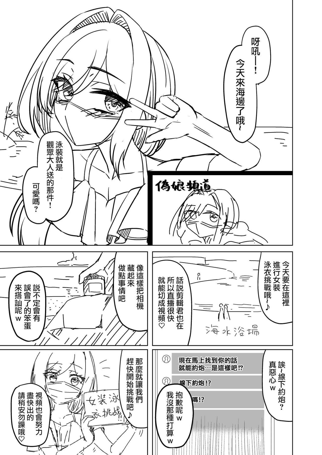 Otokonoko ga Mizugi Charenji Yatte Mita!? page 3 full