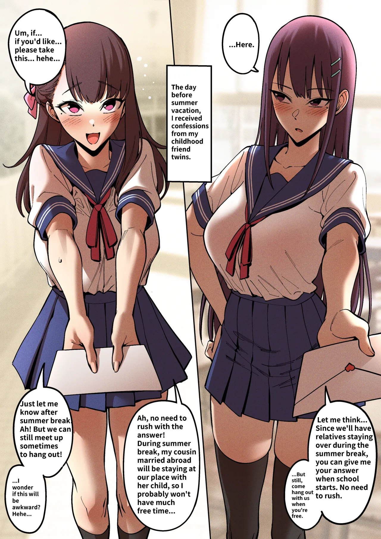 Summertime with My Twins Childhood Friend page 1 full