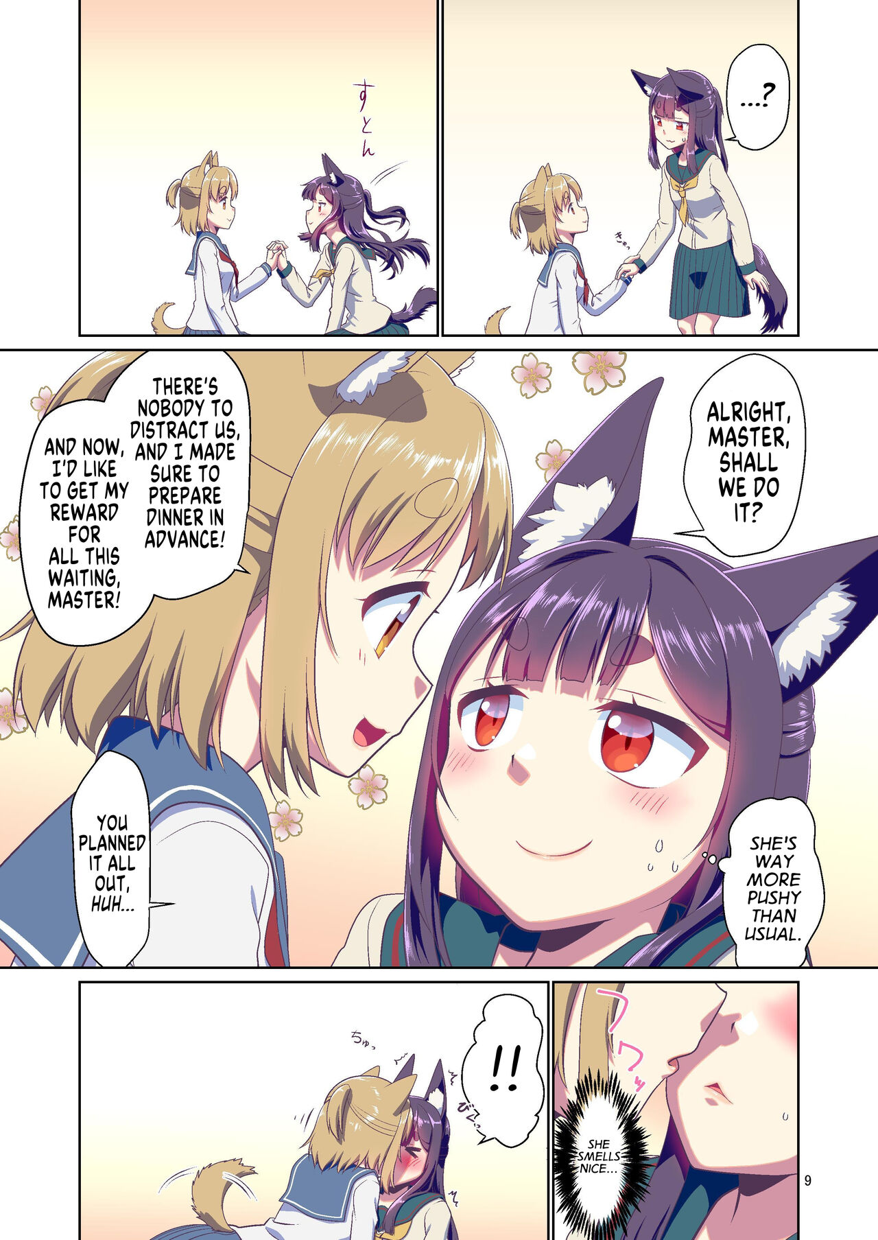 Me ga Sametara Kemomimi Shoujo ni Natteita Ohanashi 3 | How I Woke Up as a Girl With Animal Ears Pt.3 page 9 full