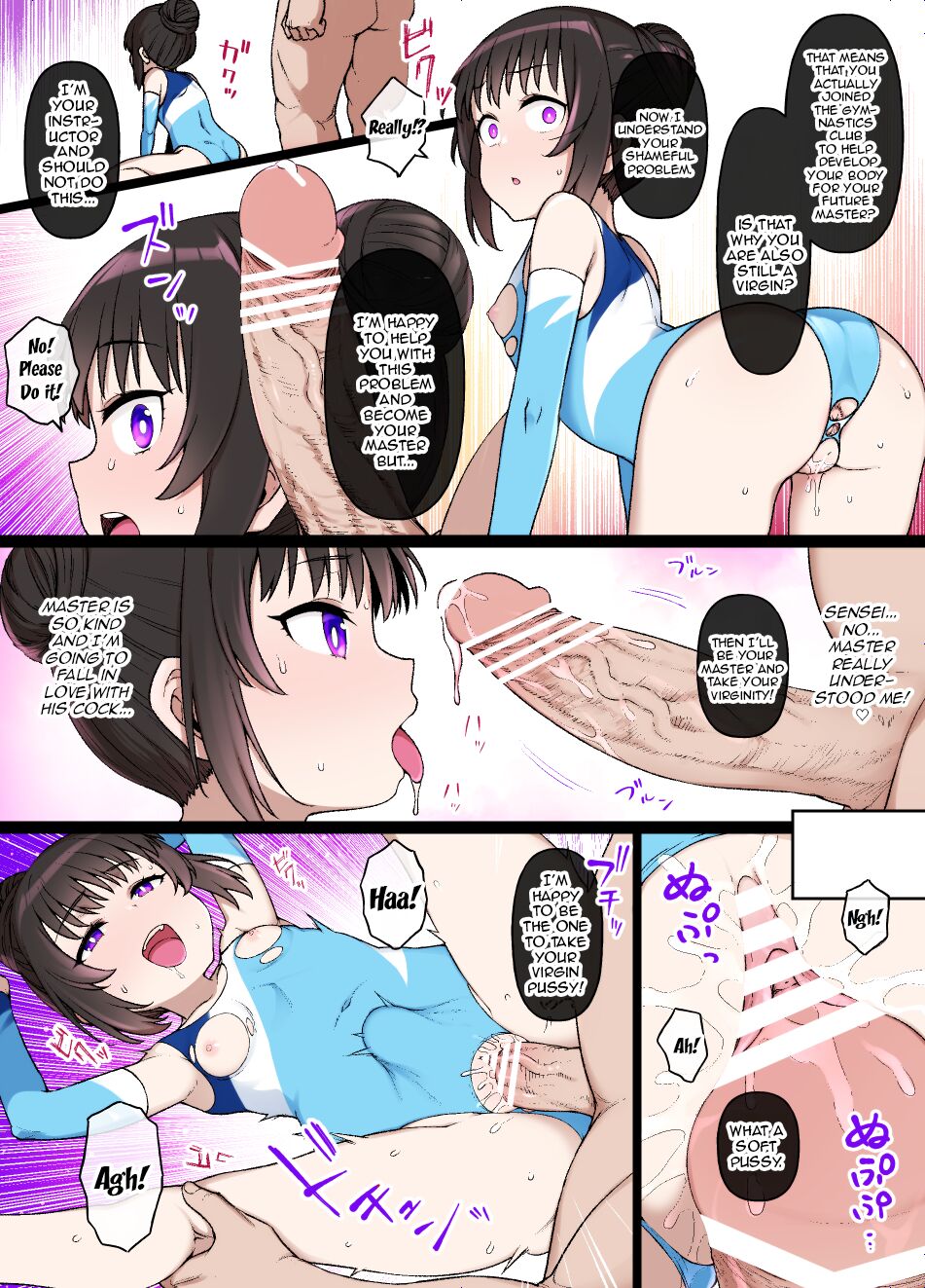 Gymnastics Girl Becomes Masochistic Slut Who Loves Her Middle-Aged Instructor page 5 full