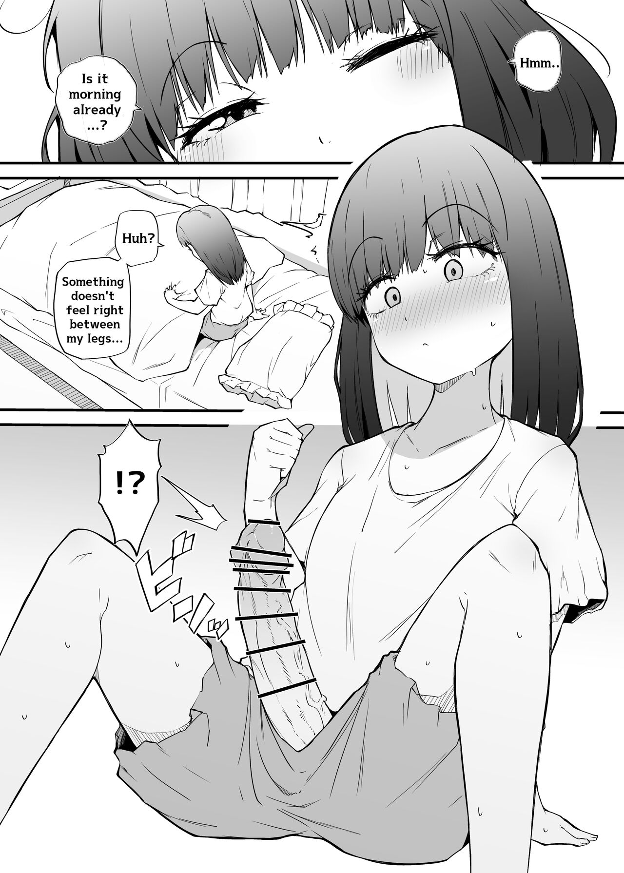 Asa Okitara Futanari Ni | When I Woke Up In The Morning, I Had Become A Futanari page 1 full