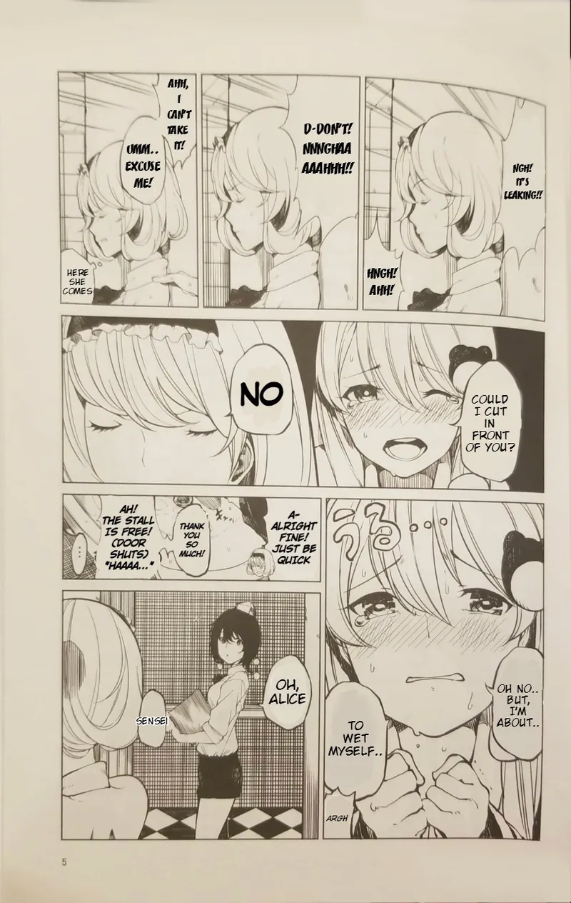 Toilet ni Ikitai! Alice desu ga | I want to go to the bathroom! Alice version   Re-edited page 4 full