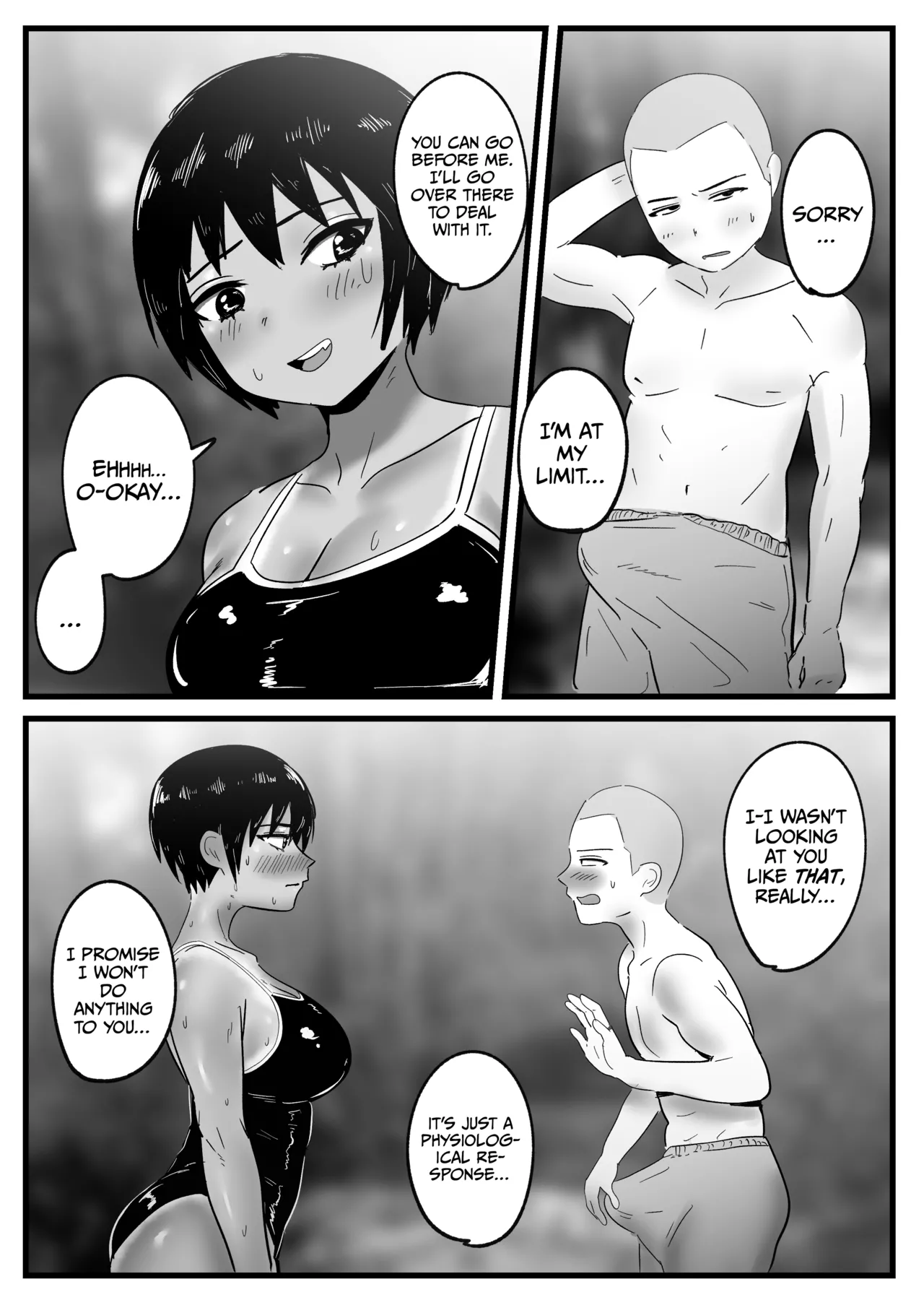 Boyish na Osananajimi to Taiyou no Shita de Asedaku Sex suru Hanashi page 10 full
