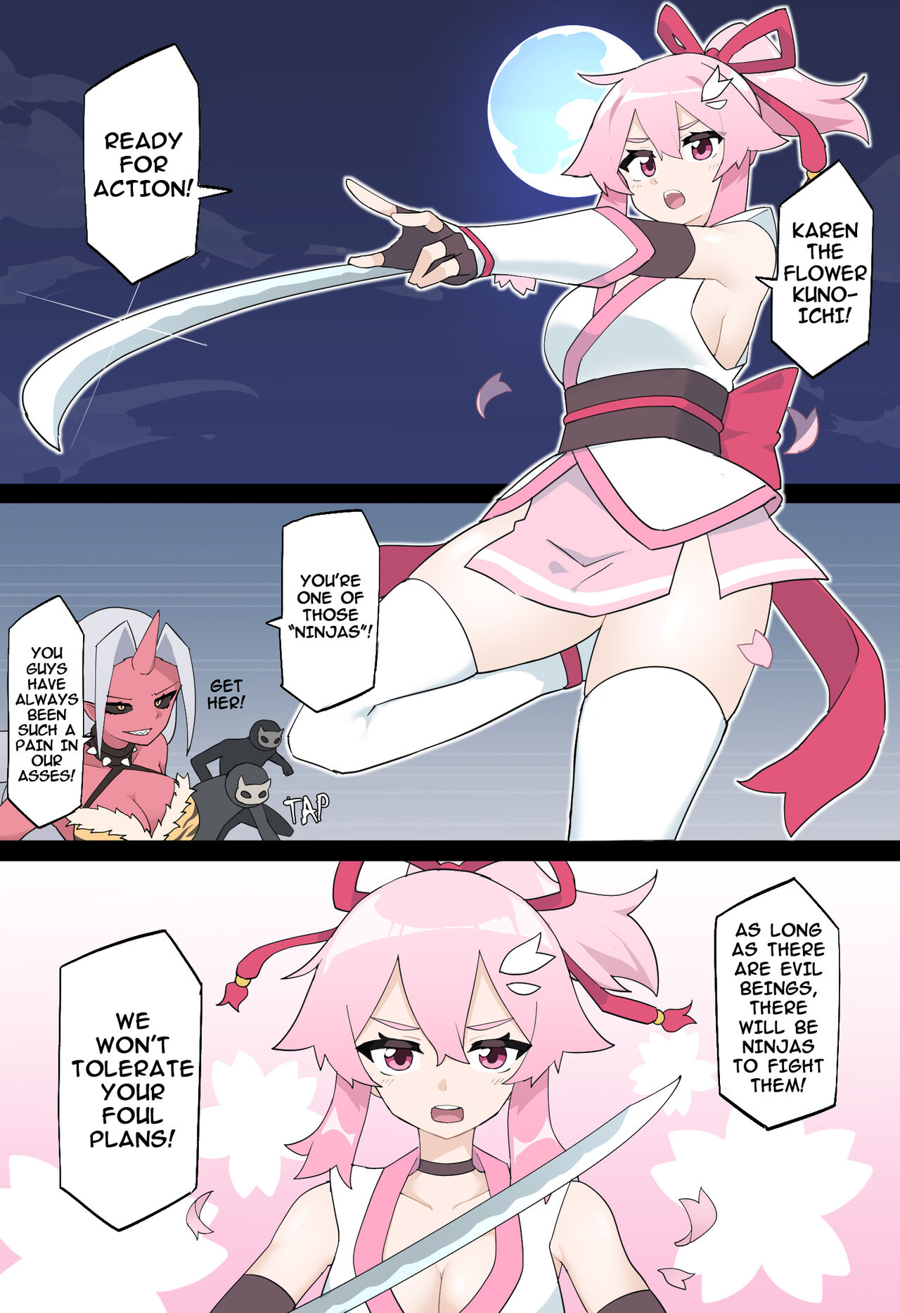 Hana no Kunoichi Karen Daiikkan | Karen The Flower Kunoichi Chapter 1 page 8 full