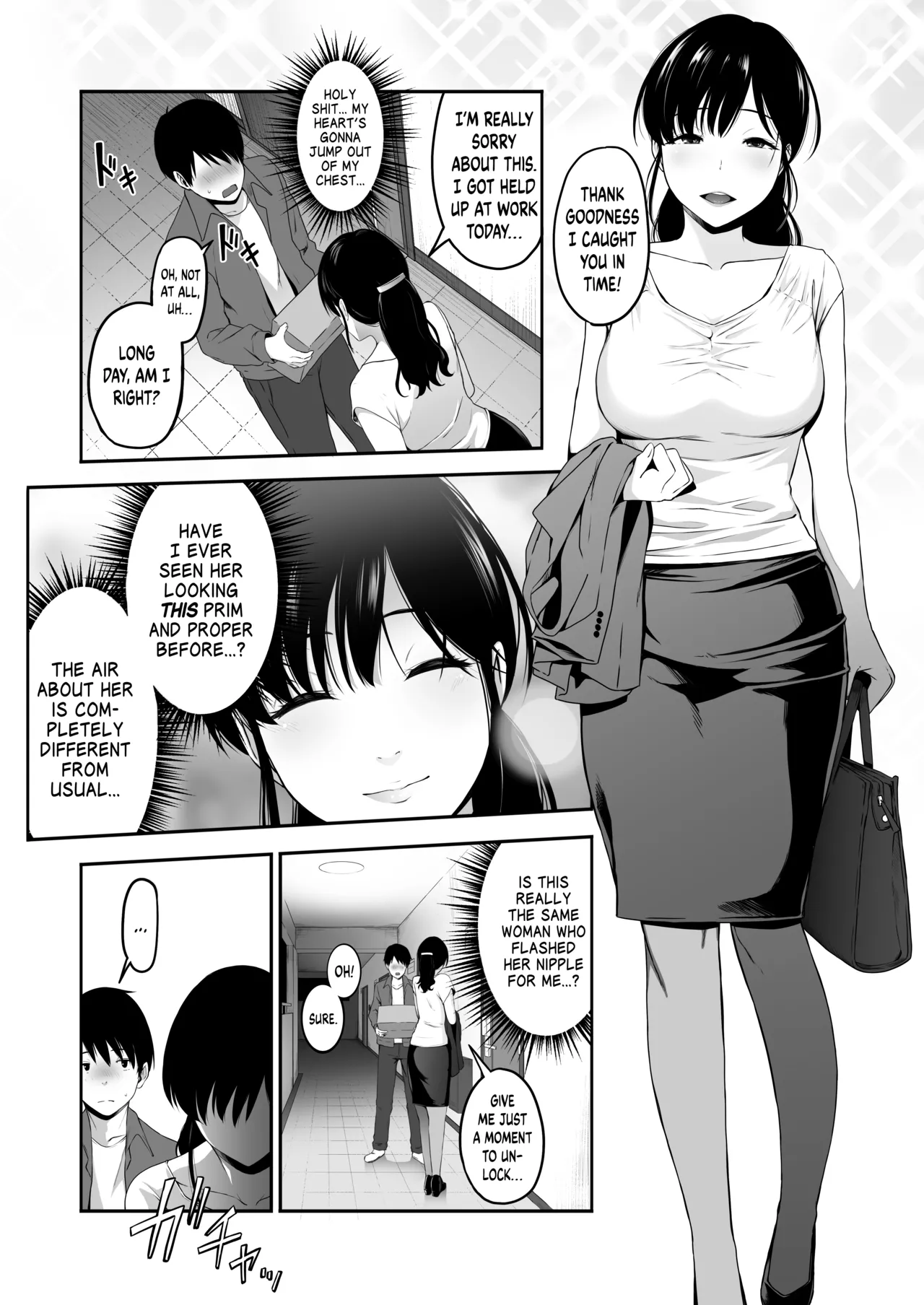 Takuhai-kun ga Yarareta! ~Hatsujou Onee-san ga Neratteita Otodokemono wa Oredeshita~ | Bagged a Delivery Boy! ~The Package the Horny Lady Was Expecting Was the One in My Pants~ page 7 full