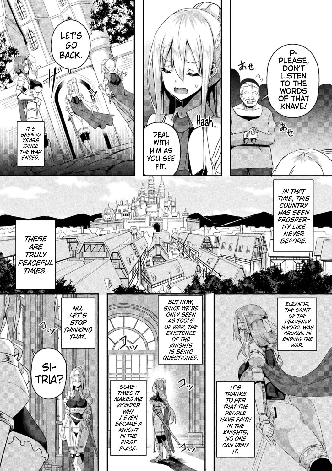 Shangri-La No Kumotsu -Onna Kishi Reizoku Tan- | Shangri-La's Offering -Tale of a Female Knight's Enslavement- Episode 1 page 4 full
