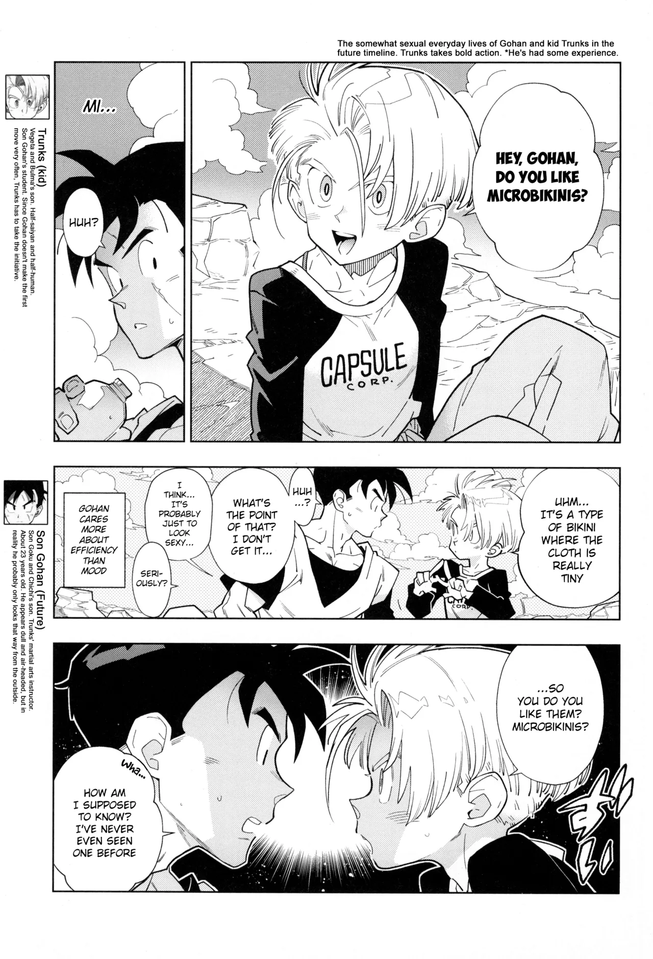 Nee Gohan-san Micro Bikini Suki desu ka? | Hey Gohan, Do You Like Microbikinis? page 7 full
