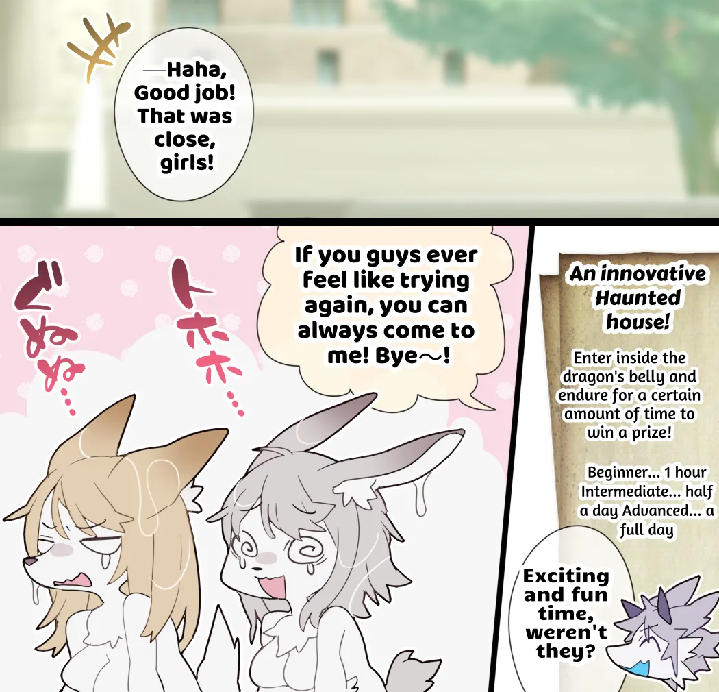 A blue mucous membrane dragon swallows two mesquamos whole and bloats them page 6 full