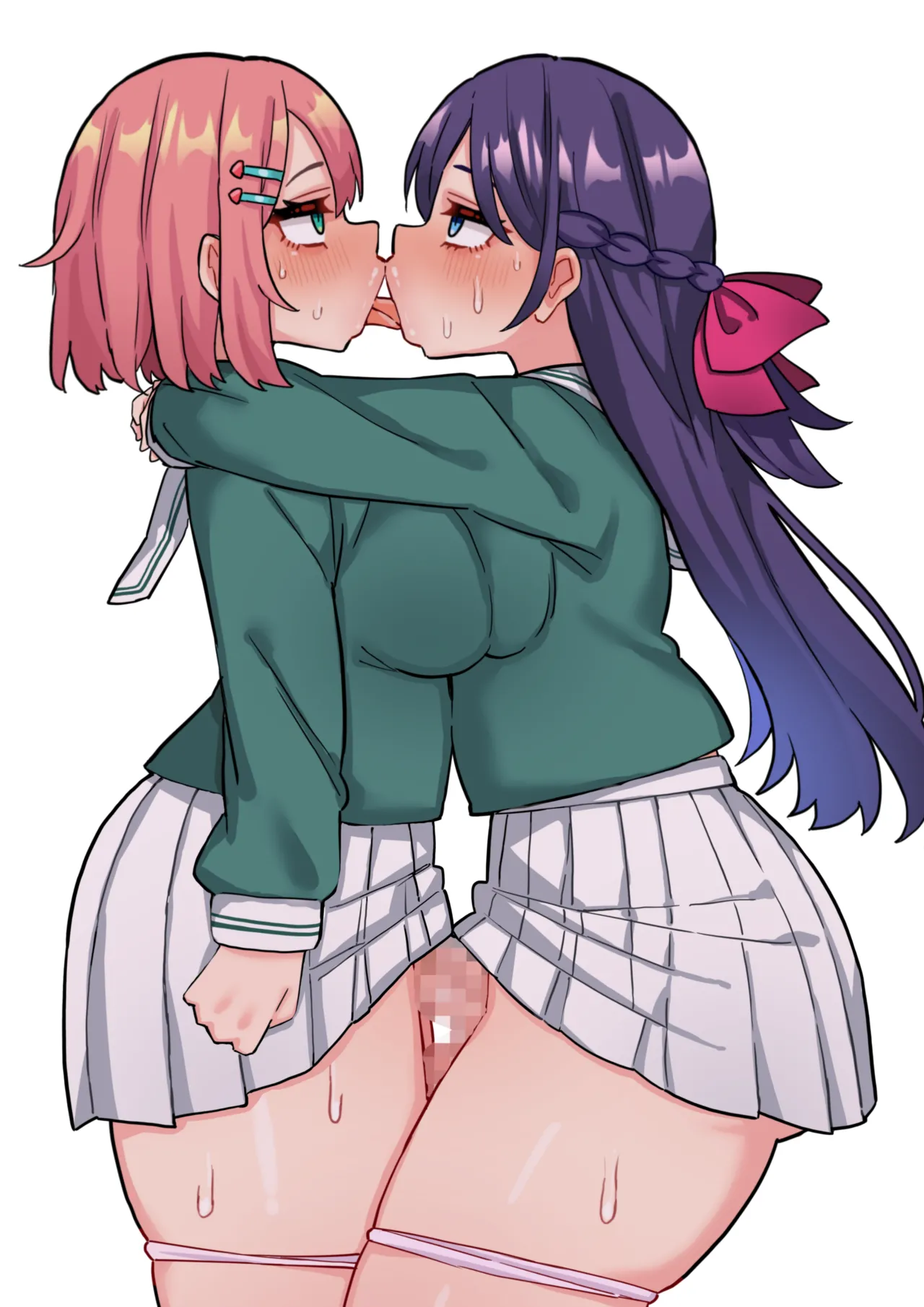 Seiso Junai Yuri Couple ni Chinpo Haete Owaru Hanashi page 2 full