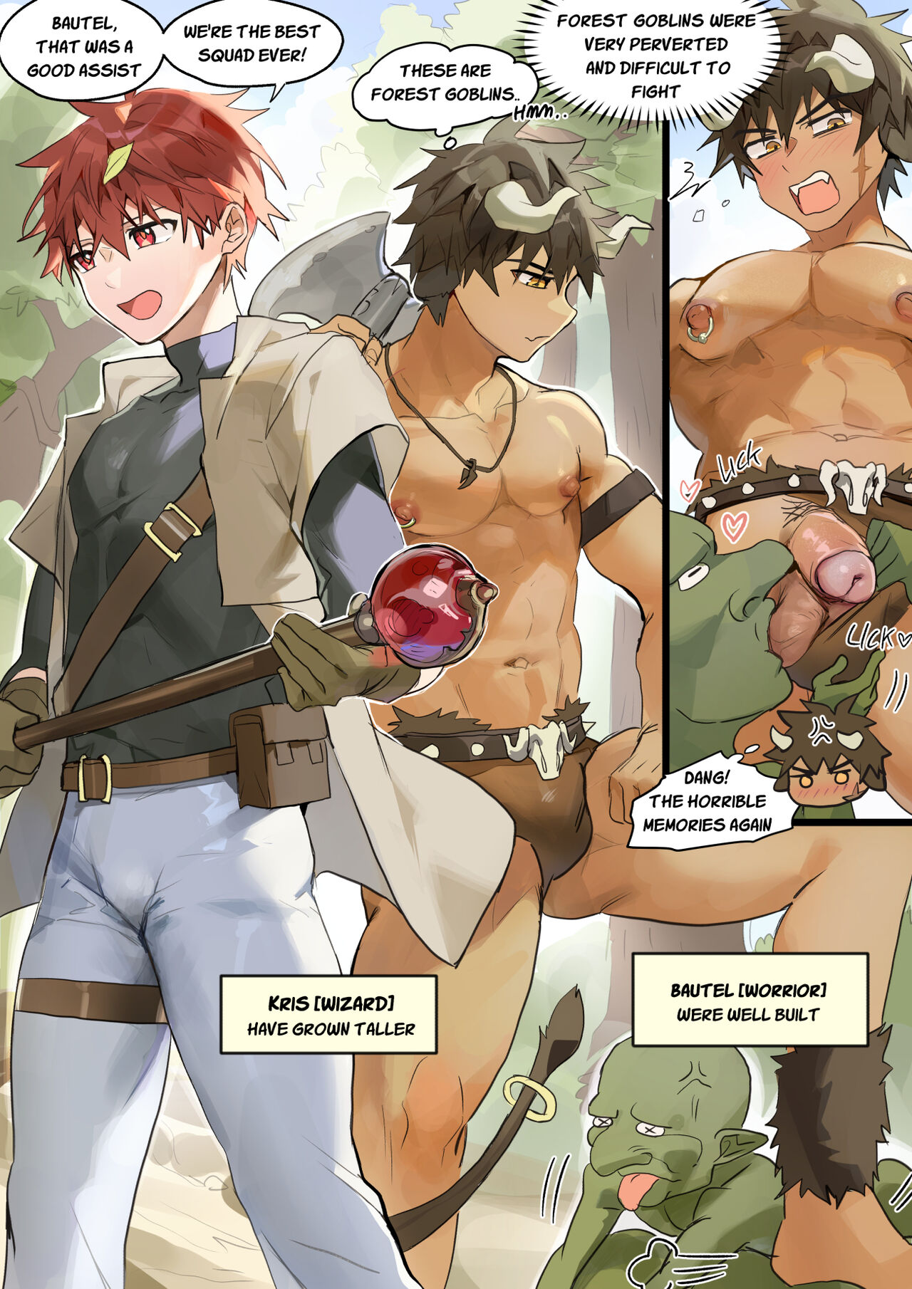 Artist Takk: Kris And Bautel: Trapped In A Goblin Cave page 1 full