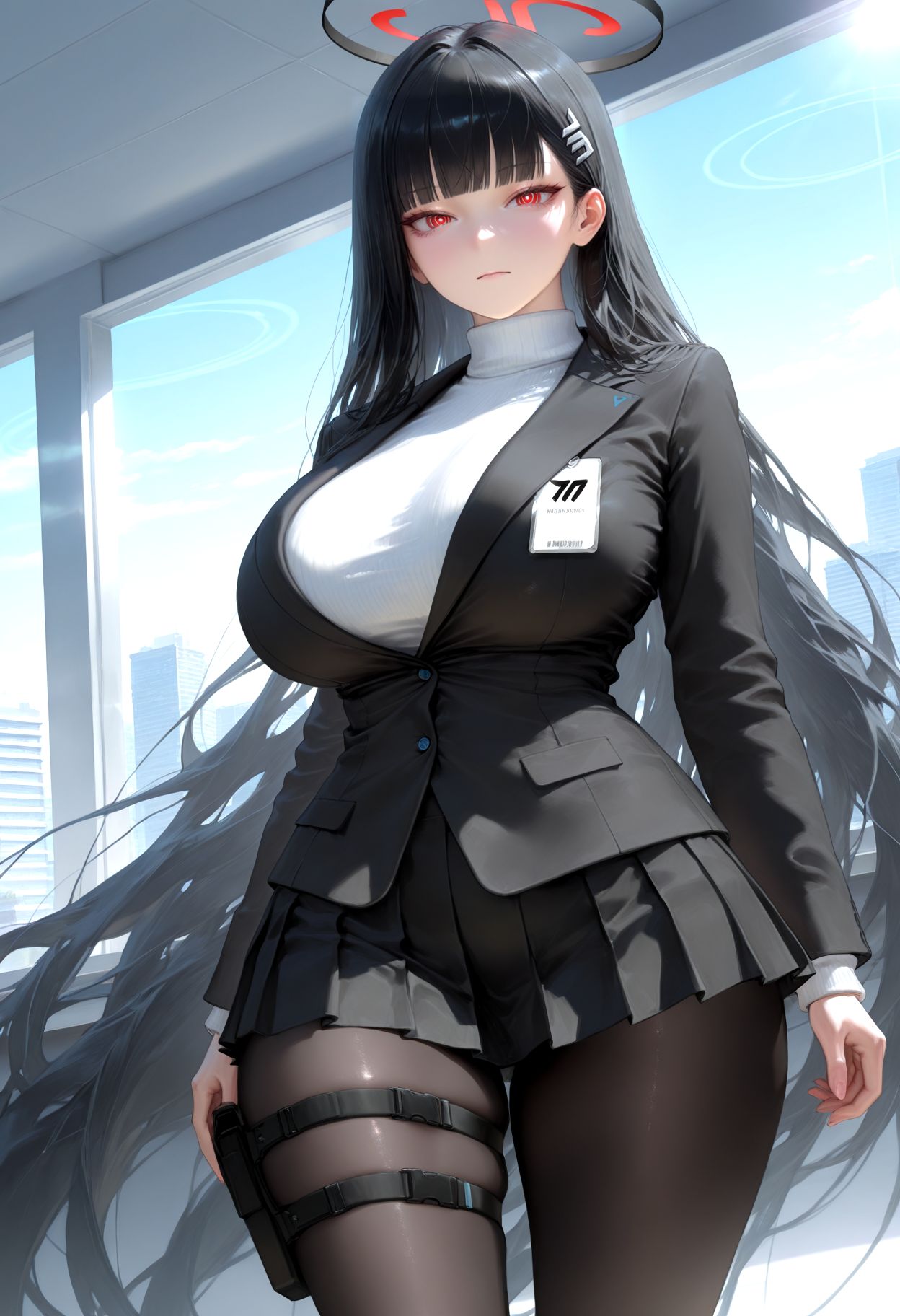 調月リオ Rio blue archive  褐色生活_DSL ai generated page 4 full