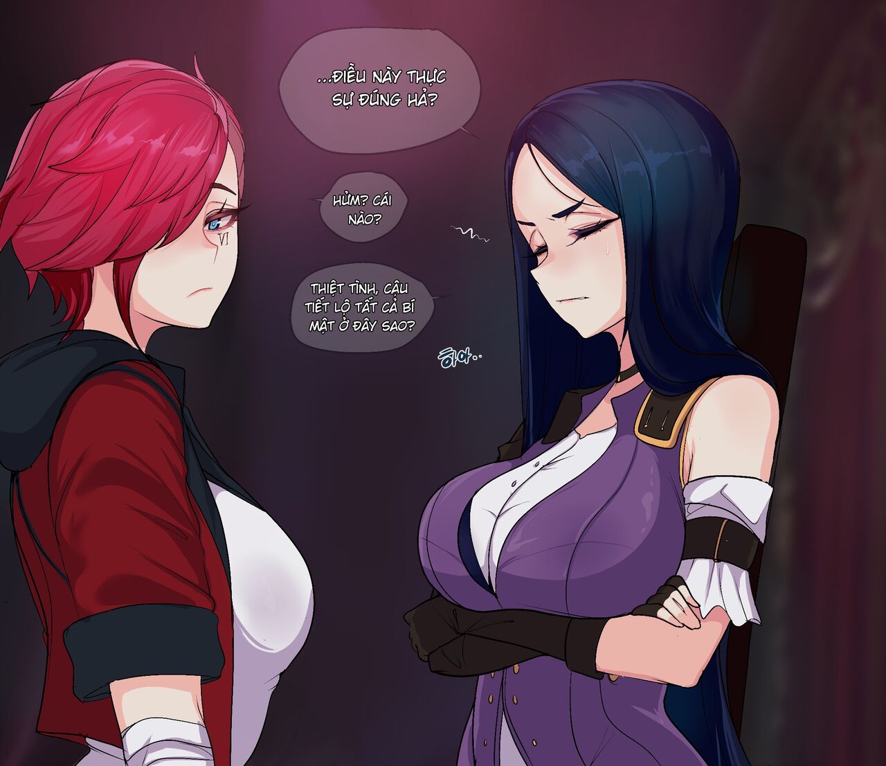 kimtoxic_Arcane_Vi,Caitlyn page 1 full