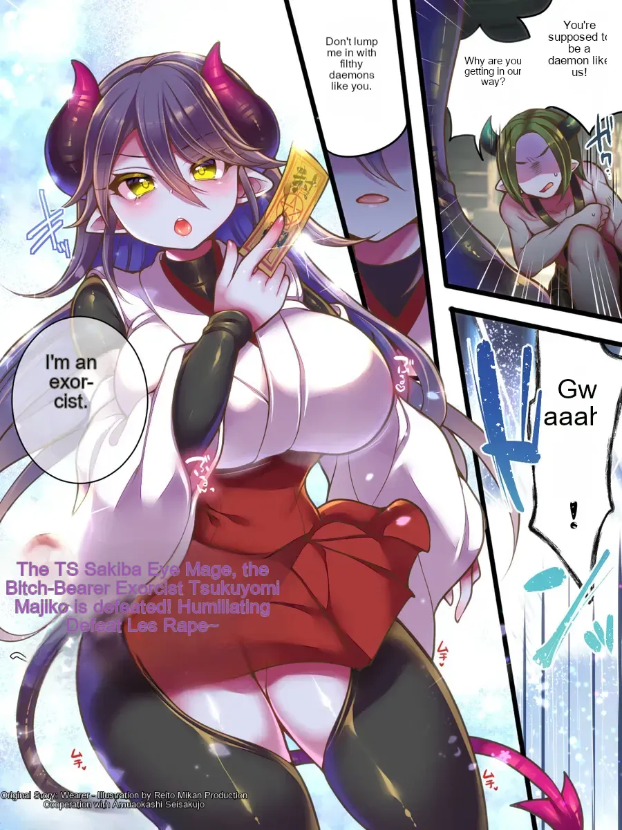 TS Succubus Exorcist VS Female Kid Exorcist ~TS Succubus Exorcist Defeated! Humiliating Lesbian Rape~ page 2 full