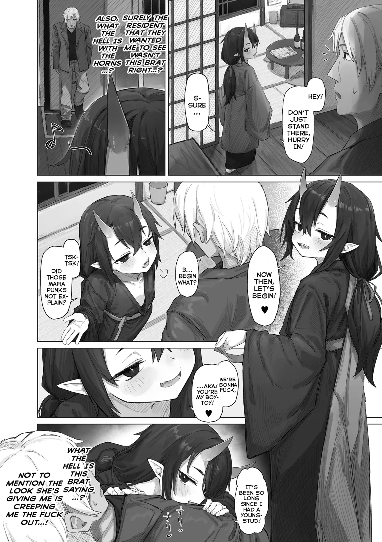 Oni ga Deru ka Hebi ga Deru ka | Caught Between an Oni and a Hard Place page 2 full