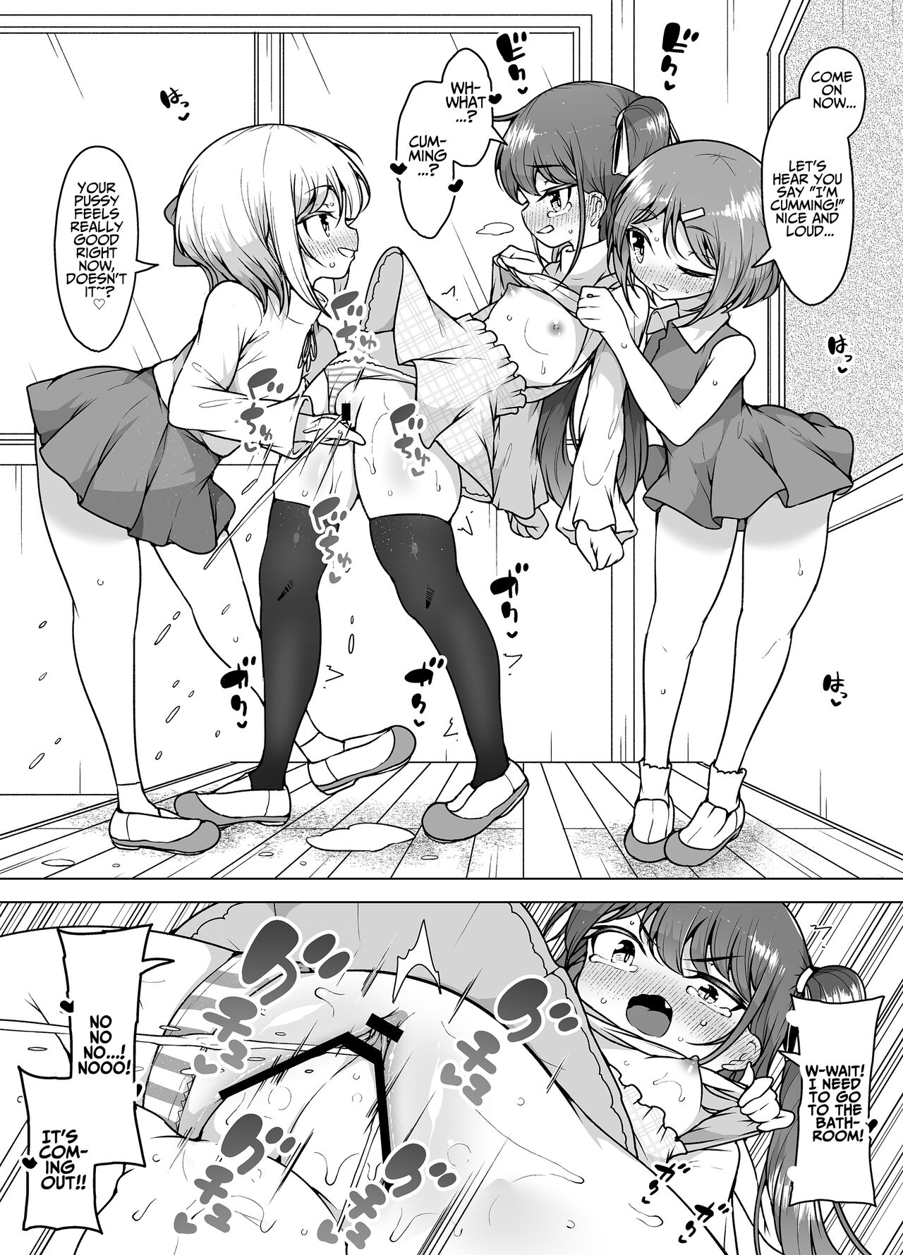 Shiofuki no Machi "Whale Town" ~Loli Shimai no Nichijou Acme Seikatsu~ | The City Of Squirting "Whale Town" ~The Daily Orgasming Life of Two Loli Sisters Life~ page 7 full
