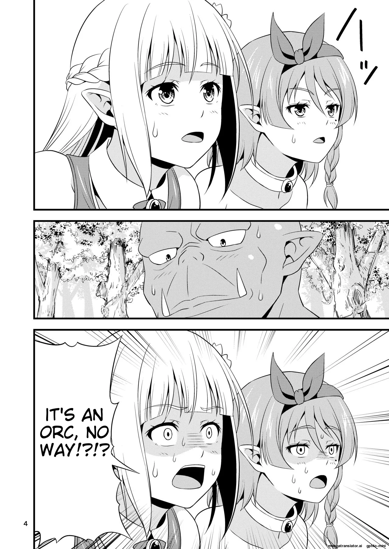 Hentai Elf Shimai to Majime Orc page 3 full