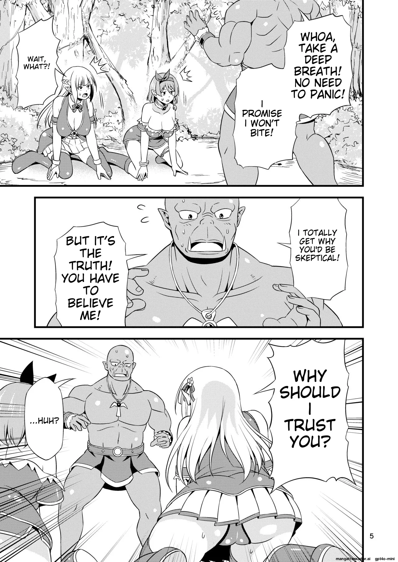 Hentai Elf Shimai to Majime Orc page 4 full