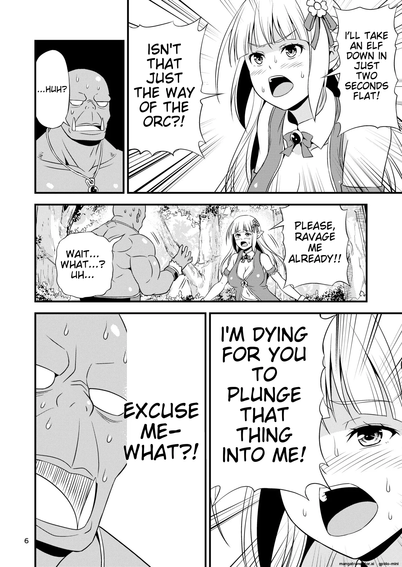 Hentai Elf Shimai to Majime Orc page 5 full
