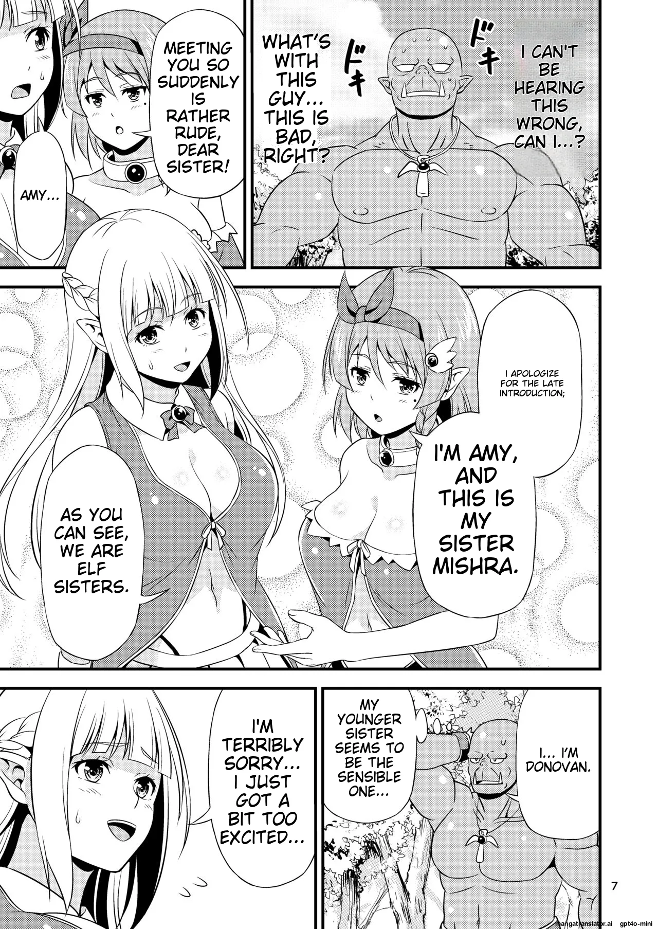 Hentai Elf Shimai to Majime Orc page 6 full